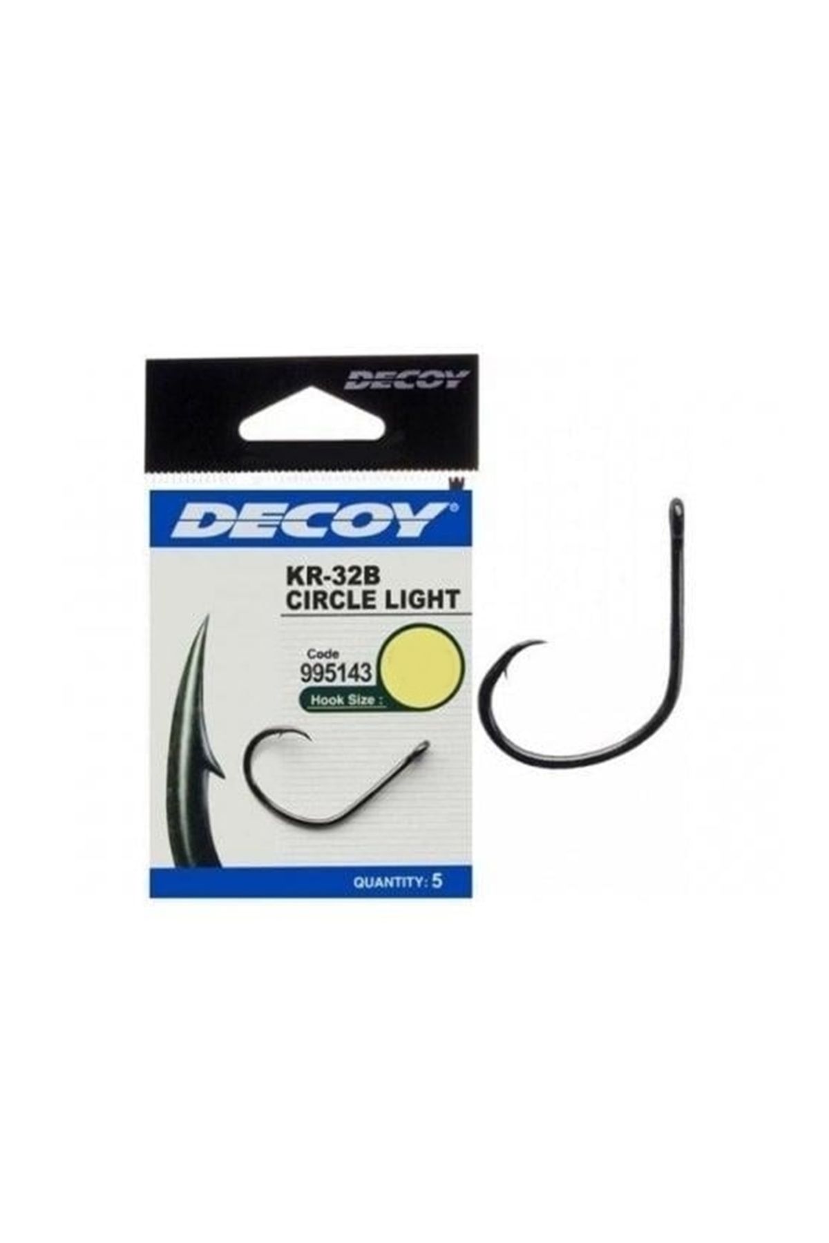 Decoy KR-32B Circle Light Olta İğnesi Black Nickel-NO:1/0