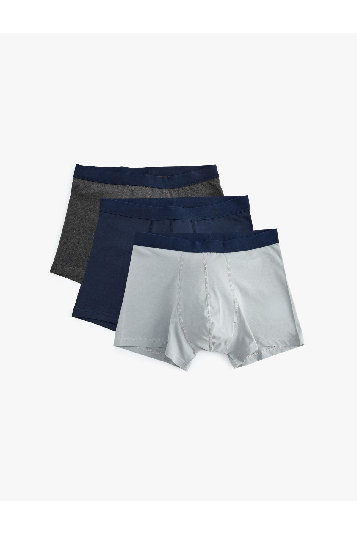 Koton Yeni Sezon Basic Pamuklu 3'lü Boxer Seti
