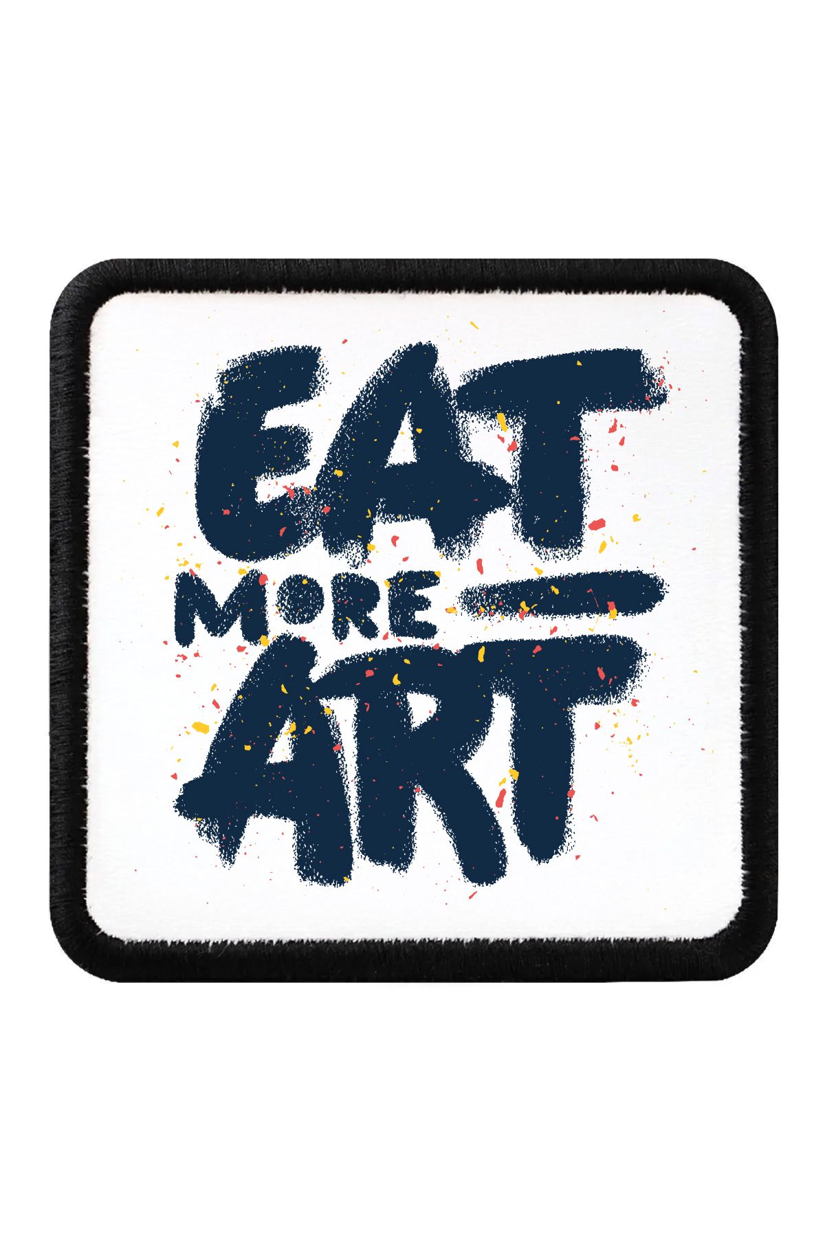 CraftID Eat More Art Tasarımlı Değiştirilebilir Beyaz Patch