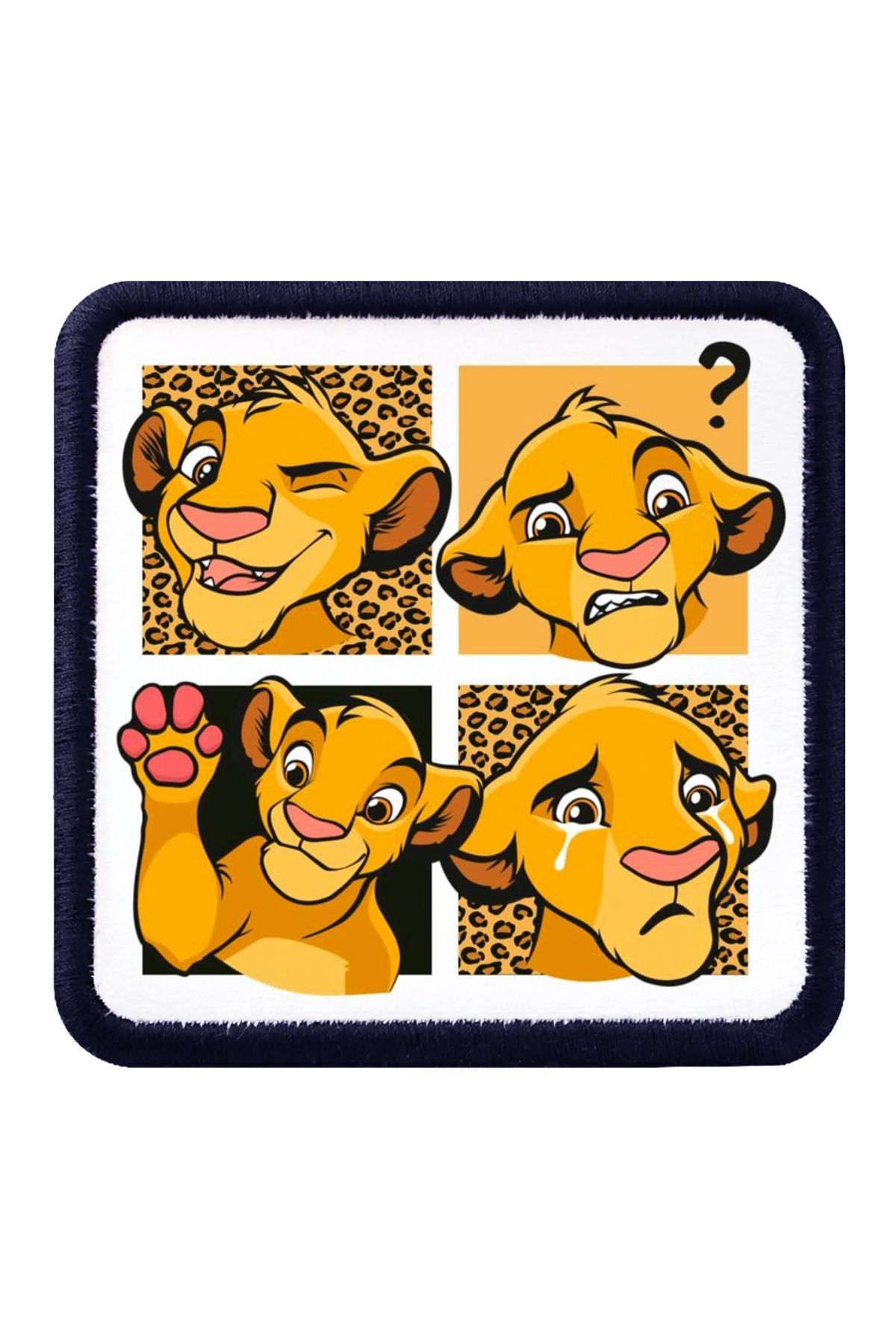 CraftID Simba Tasarımlı Değiştirilebilir Beyaz Patch