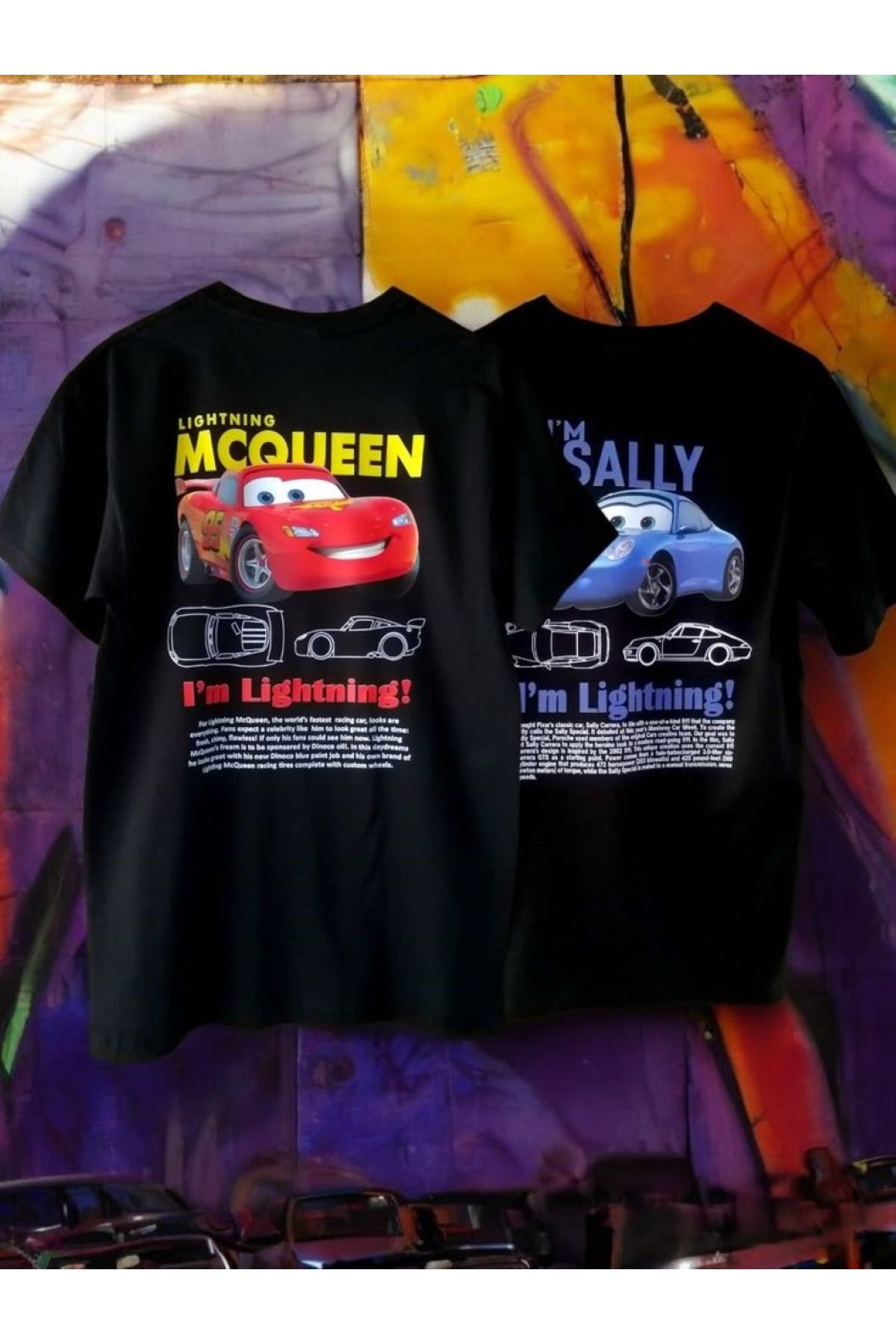 Weavox Tshirt I'm Sally McQueen Cars Baskılı Baskılı %100 Pamuk Tshirt