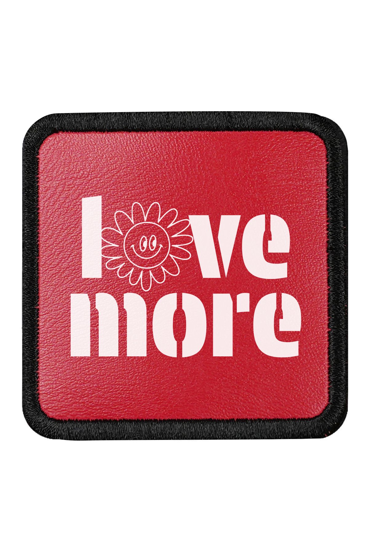 CraftID Love More Tasarımlı Değiştirilebilir Kırmızı Patch