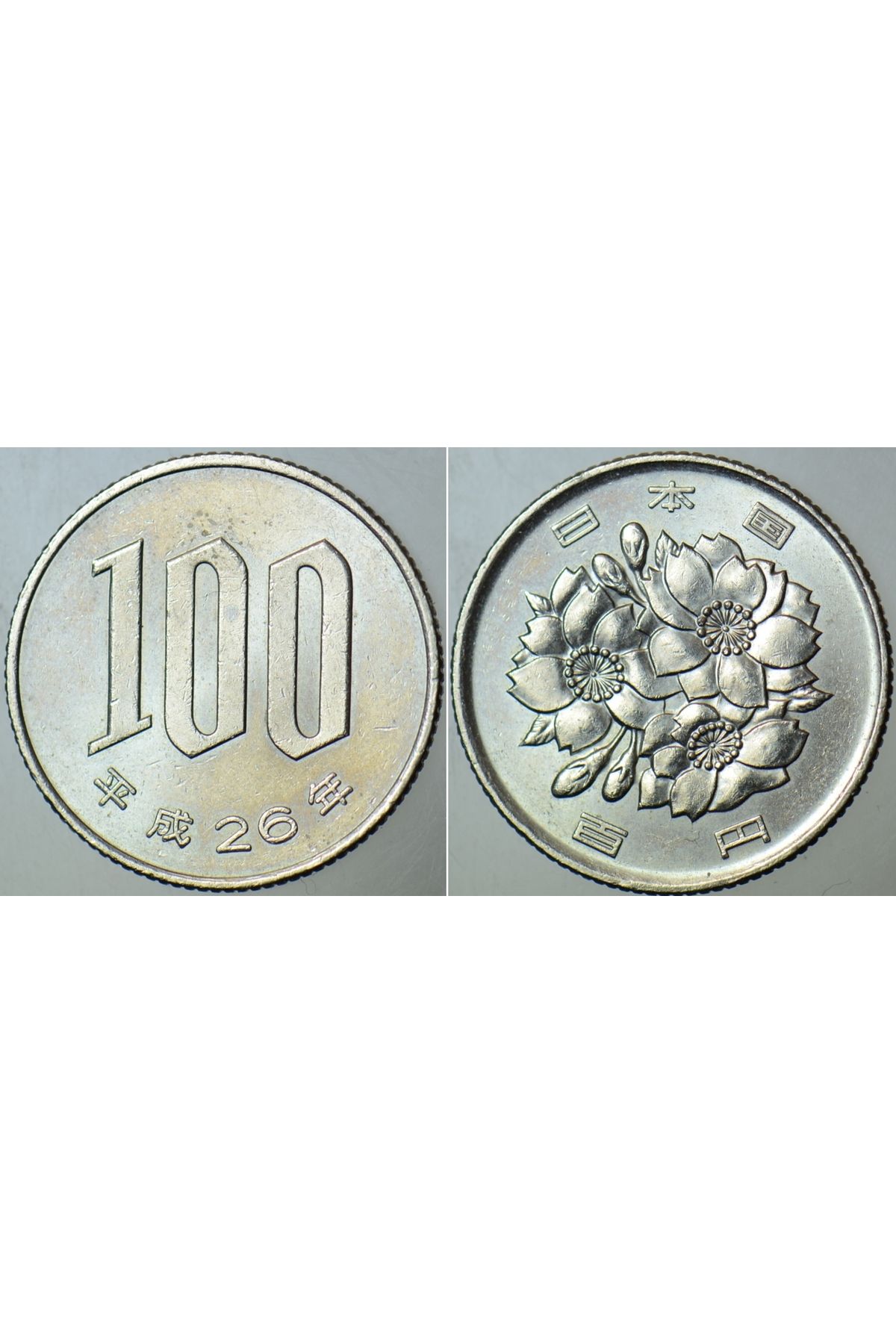 Banknoting JAPONYA 100 YEN 2014. İMPARATOR AKİHİTO DÖNEMİ KOLEKSİYONLUK YABANCI MADENİ PARA. ÇİLALTI+ KONDİSYON