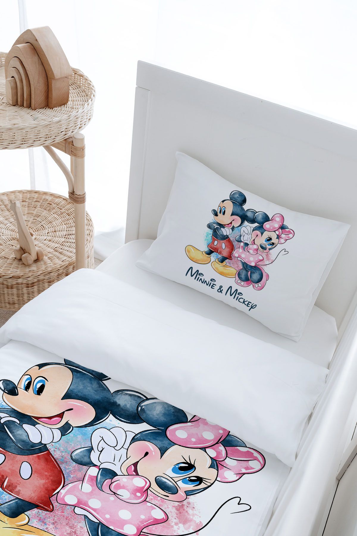 Tuğba Kuğu-100X150 Cartoon Series Baby Size Bedding Set - Sweet Little Mouse and His Companion 6