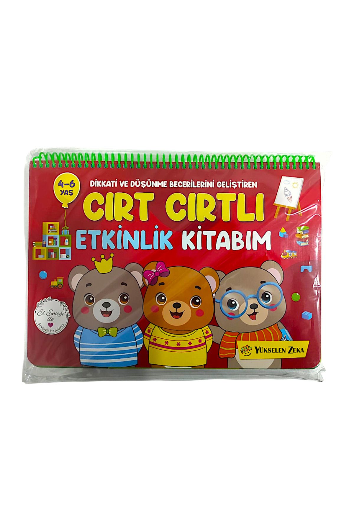 kaplantoys CIRT CIRTLI ETKİNLİK KİTABIM dikkat ve düşünme becerilerini geliştiren 4-6 Yaş