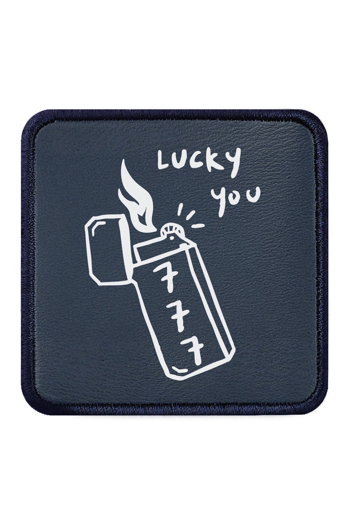 CraftID Lucky You Tasarımlı Değiştirilebilir Lacivert Patch