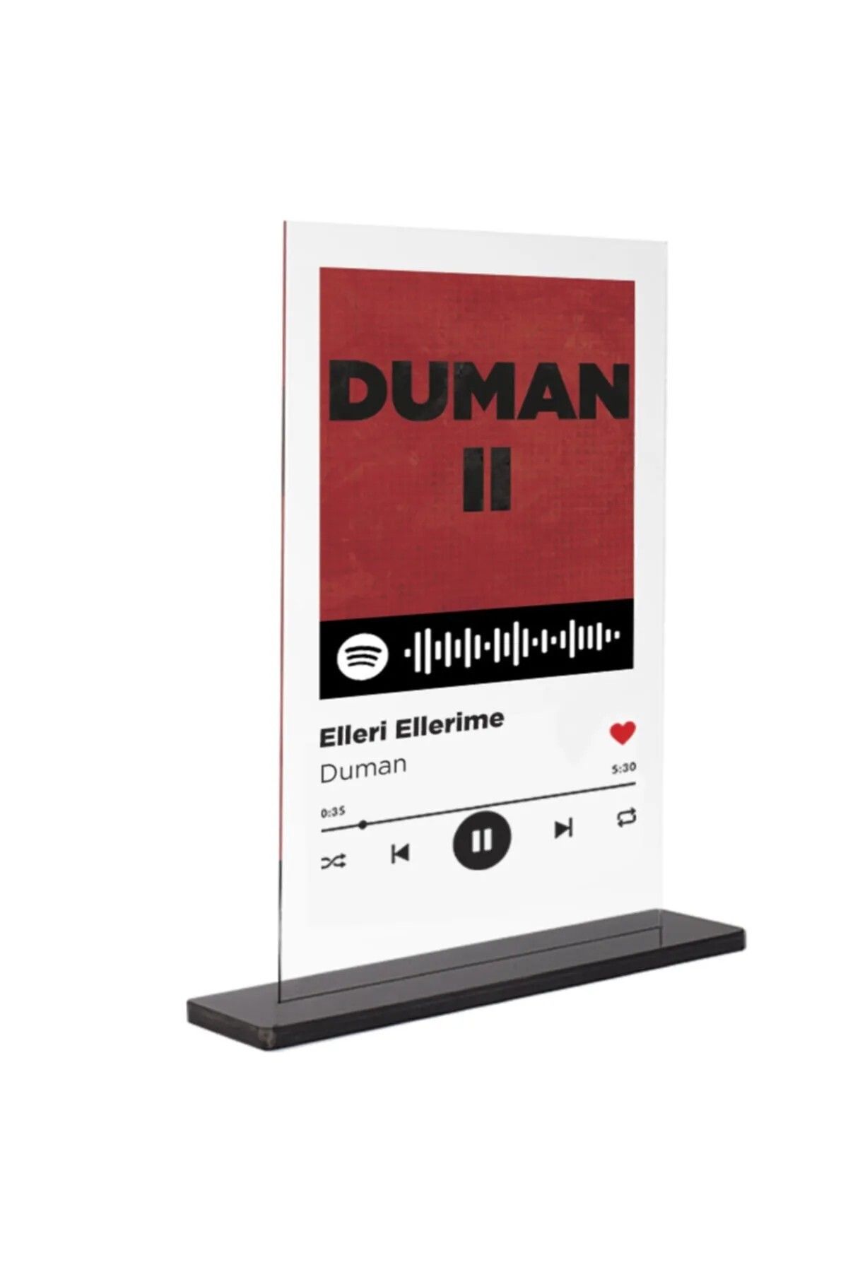 shop Dekorif-Spotify Plak - Elleri Ellerime / Duman 15x20cm