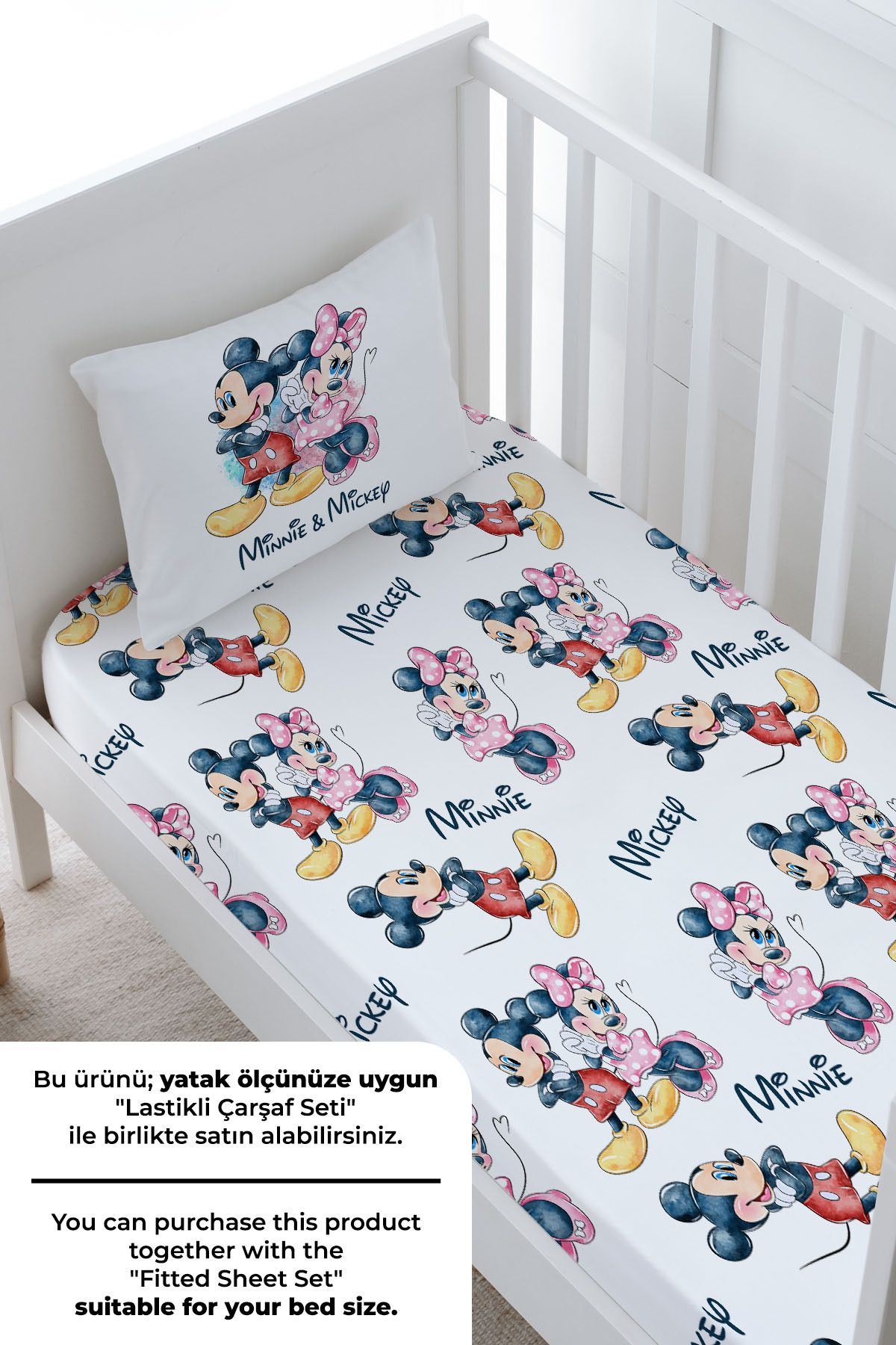 Tuğba Kuğu-100X150 Cartoon Series Baby Size Bedding Set - Sweet Little Mouse and His Companion 4