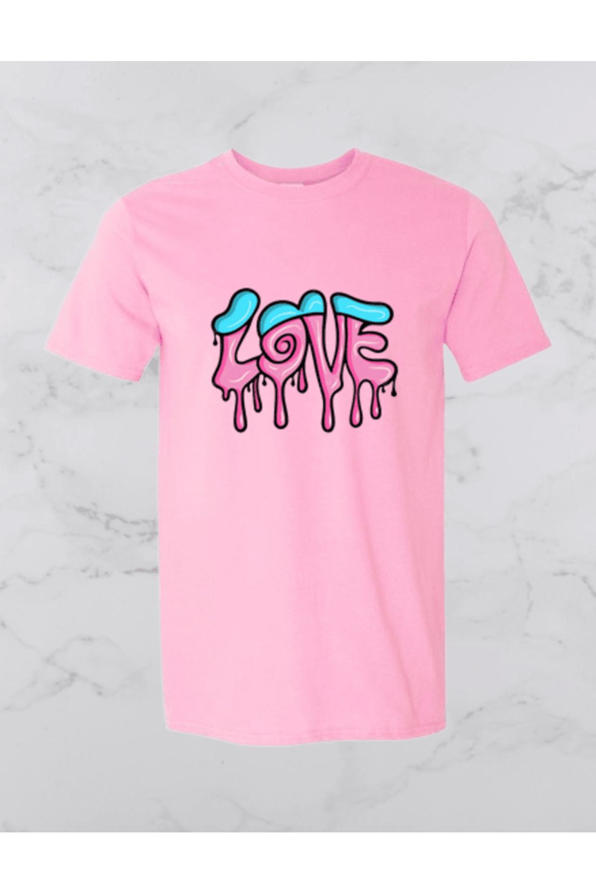 DWN WEAR LOVE Baskılı Süpreme Kumaş T-shirt