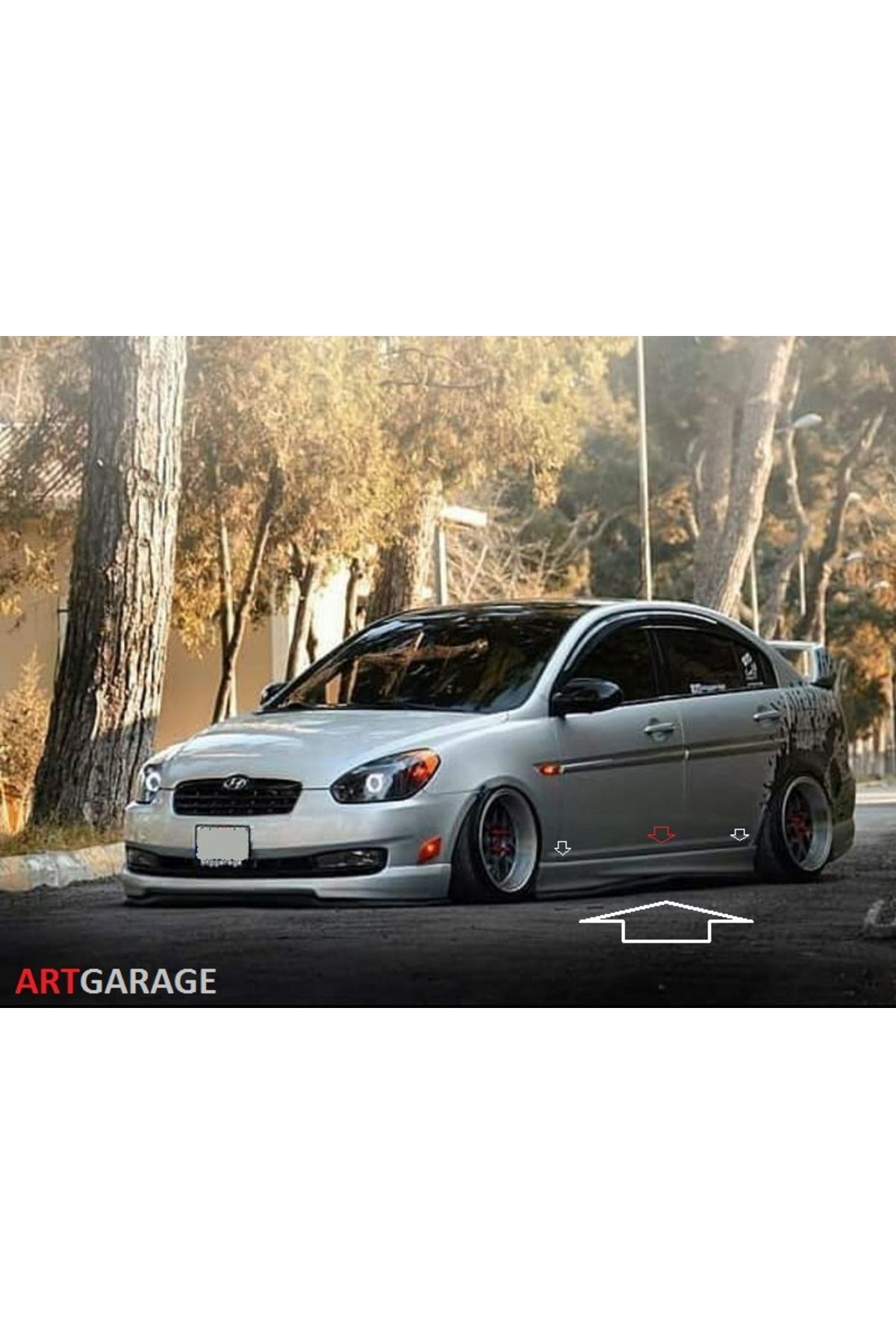 Bodykitartgarage Hyundai Accent Era Geniş Marşpiyel Takımı-fiberglass-boyasız