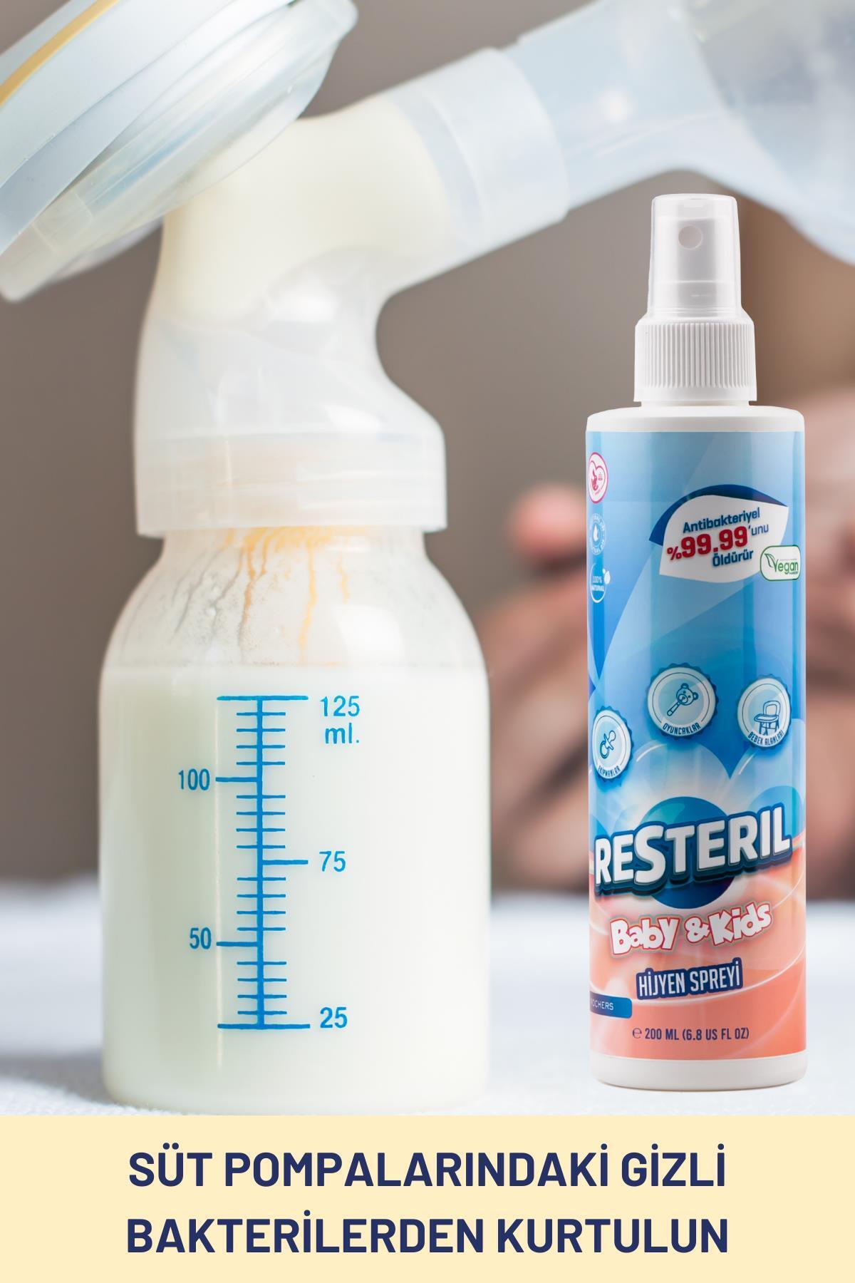 Resteril Biberon Temizleyici  Biberon Sterilizatör Emzik Kaynatma Biberon Emzik Temizliği Biberon Set fotoğrafı 5 (önizleme)