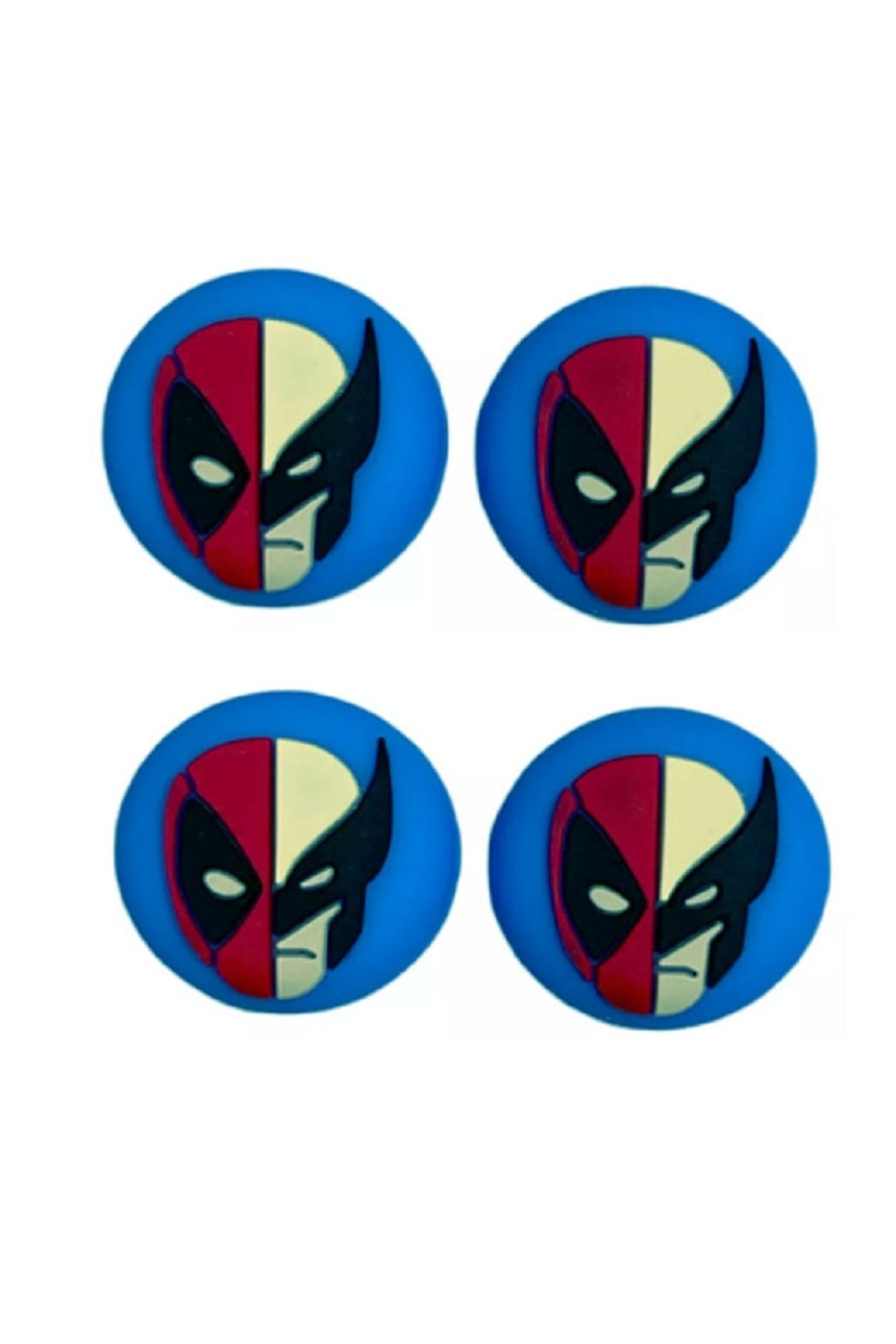 Dobe Deadpool & Wolverine  PS5/PS4/PS3/Xbox One/One X/One S/Series X/Series S  3D Analog silikon -4 Adet