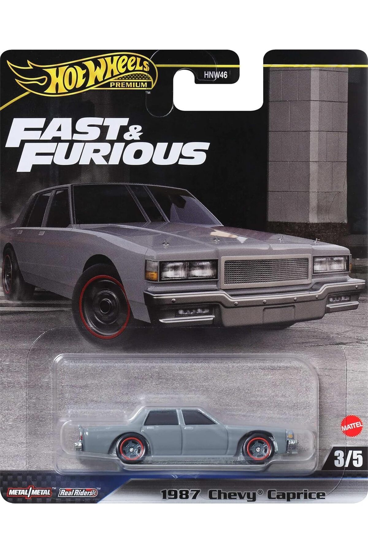 NcK Fast and Furious Auto 1987 CHEVY Caprice Model Araba Cast Ölçek 1:64 - Uzunluk 7 cm - HRT98