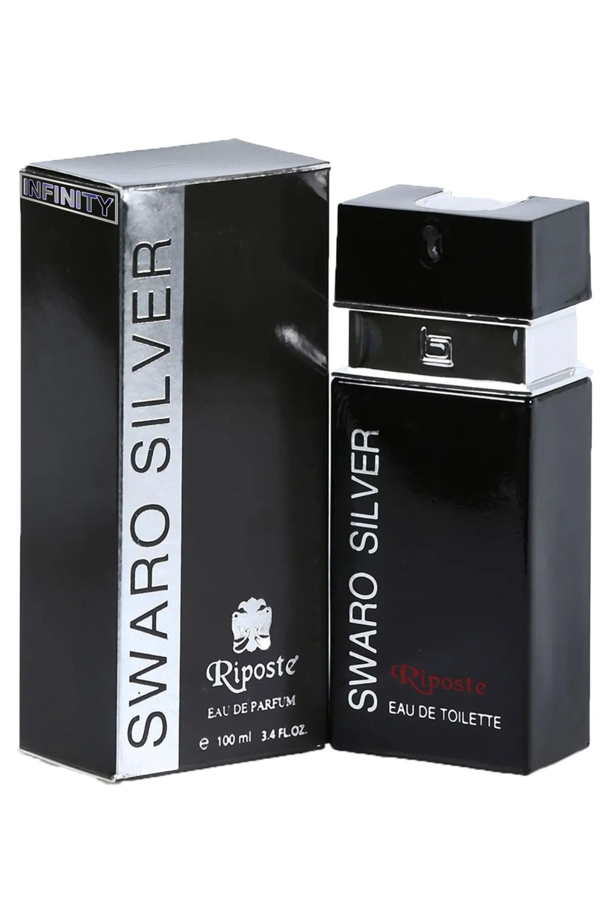 MELFSHOP Riposte 24 Saat Etkili Erkek Parfüm - Swaro Silver - For Men 100 Ml