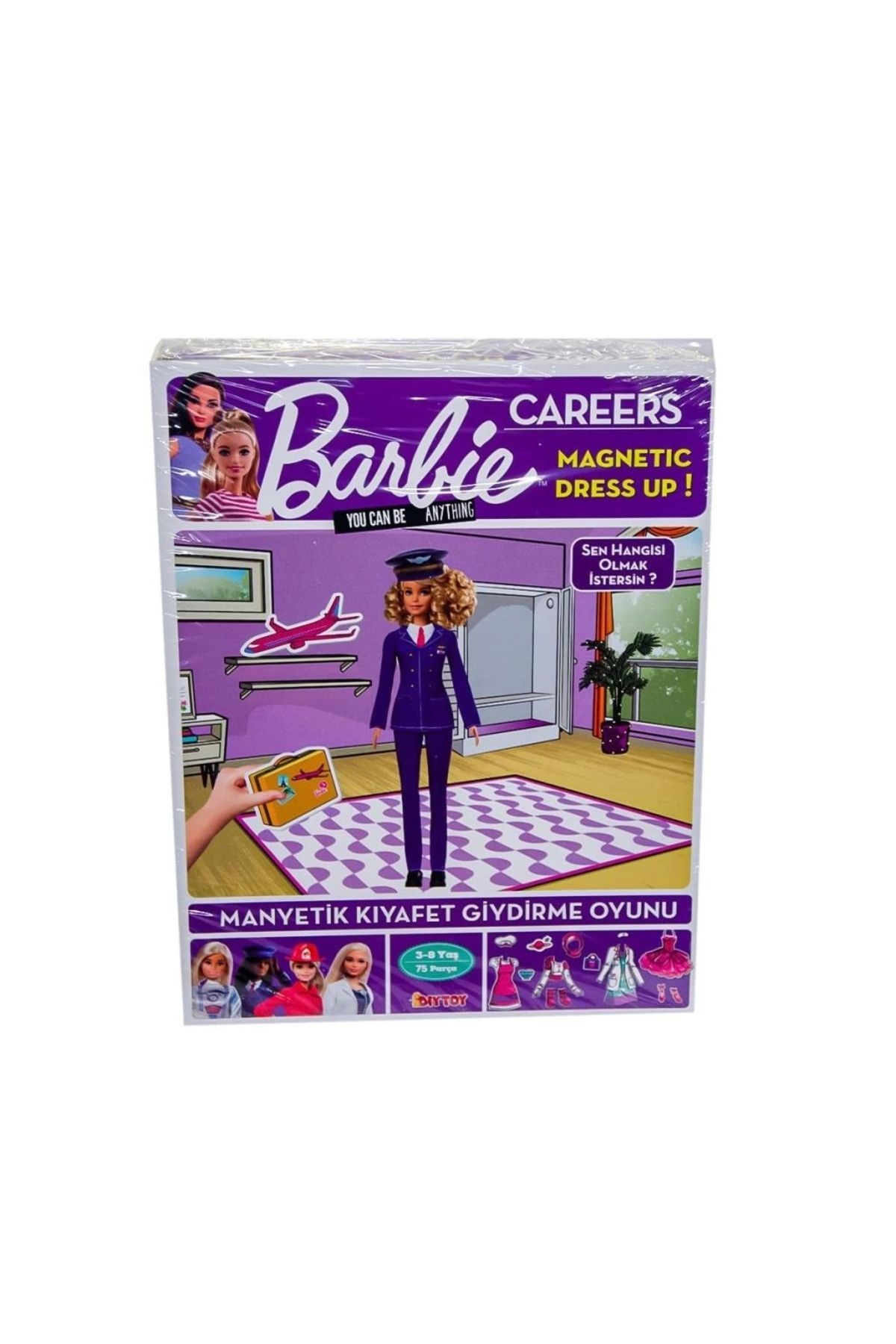 TWOX Çocuk 1918 DıyToy Barbie Careers Manyetik Kıyafet Giydirme Oyunu / 3-8 yaş