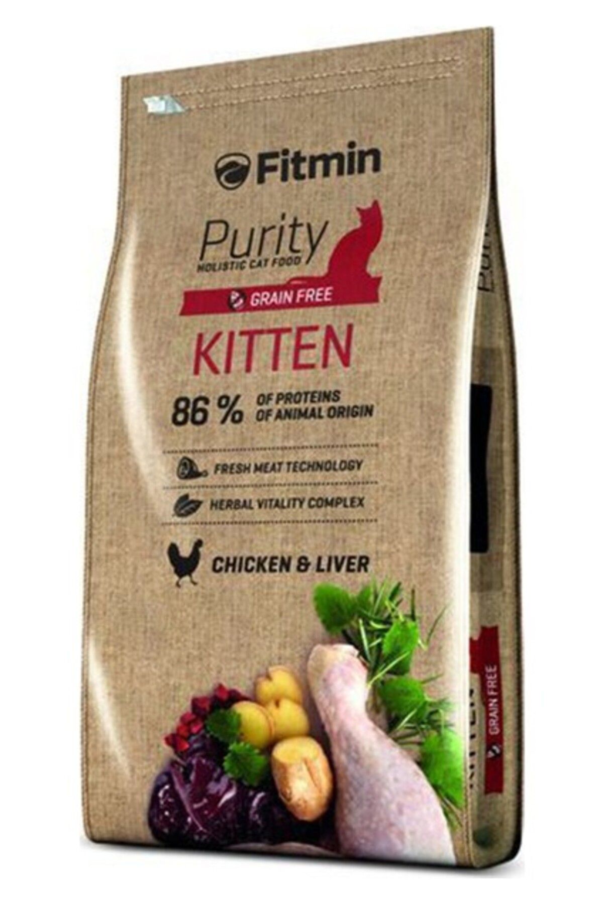 Furlo Fitmin Purity Kitten Taze Tavuk Etli Yavru Kedi Maması 1.5 Kg