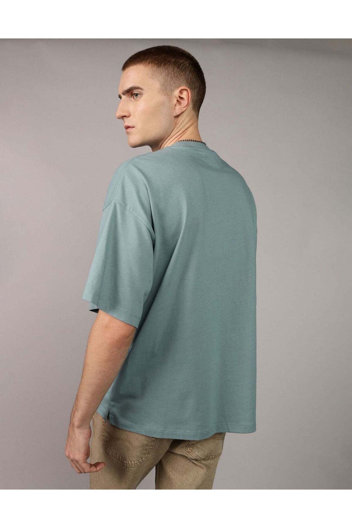 AMERICAN EAGLE-Ae Oversized Crewneck T-shirt 2