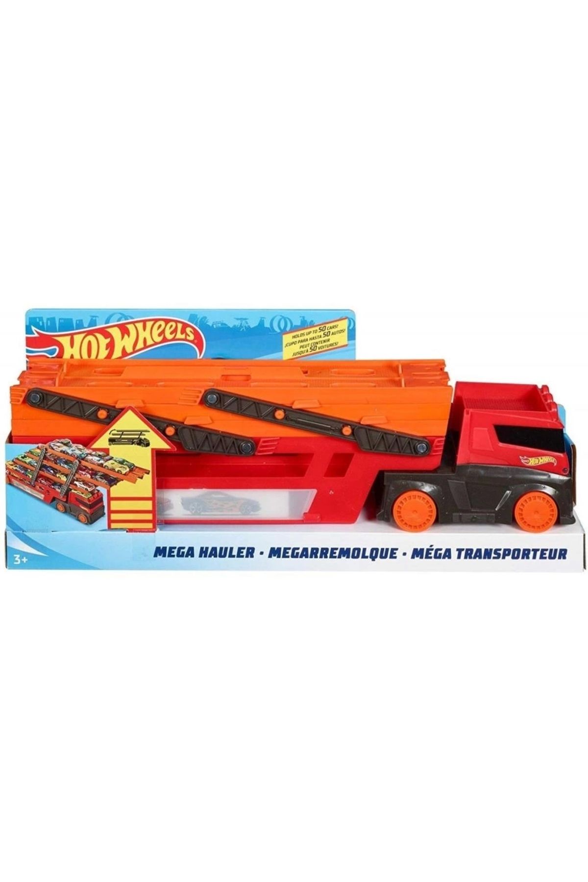 TWOX Çocuk GHR48 Hot Wheels Mega Tır (Kırmızı-Turuncu)