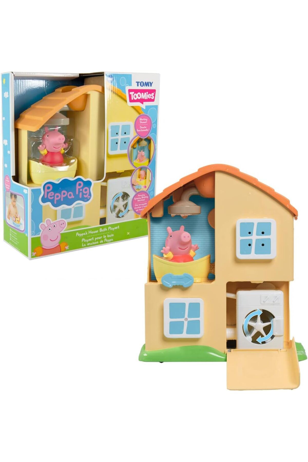 NcK TOMY Peppa'nın Banyo Oyun Evi Seti