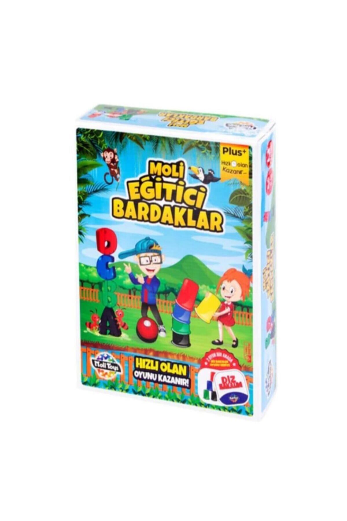 Moli Toys Moli Eğitici Bardaklar Diz Bakalım Oyunu Hediyeli- 2 Oyun Bir Arada