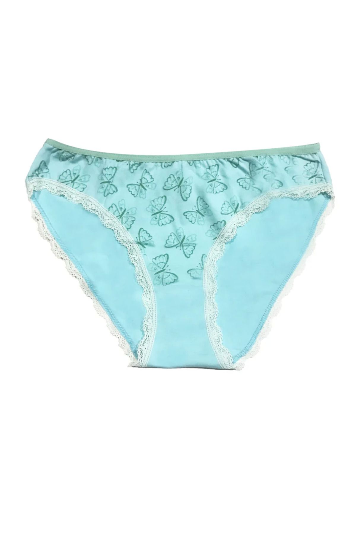 Mulvix Mulvxbrf Brf02 Kadın İçin Kenarları Beyaz Dantelli Mavi Renk Bikini Kod 11242 (Mulvix)