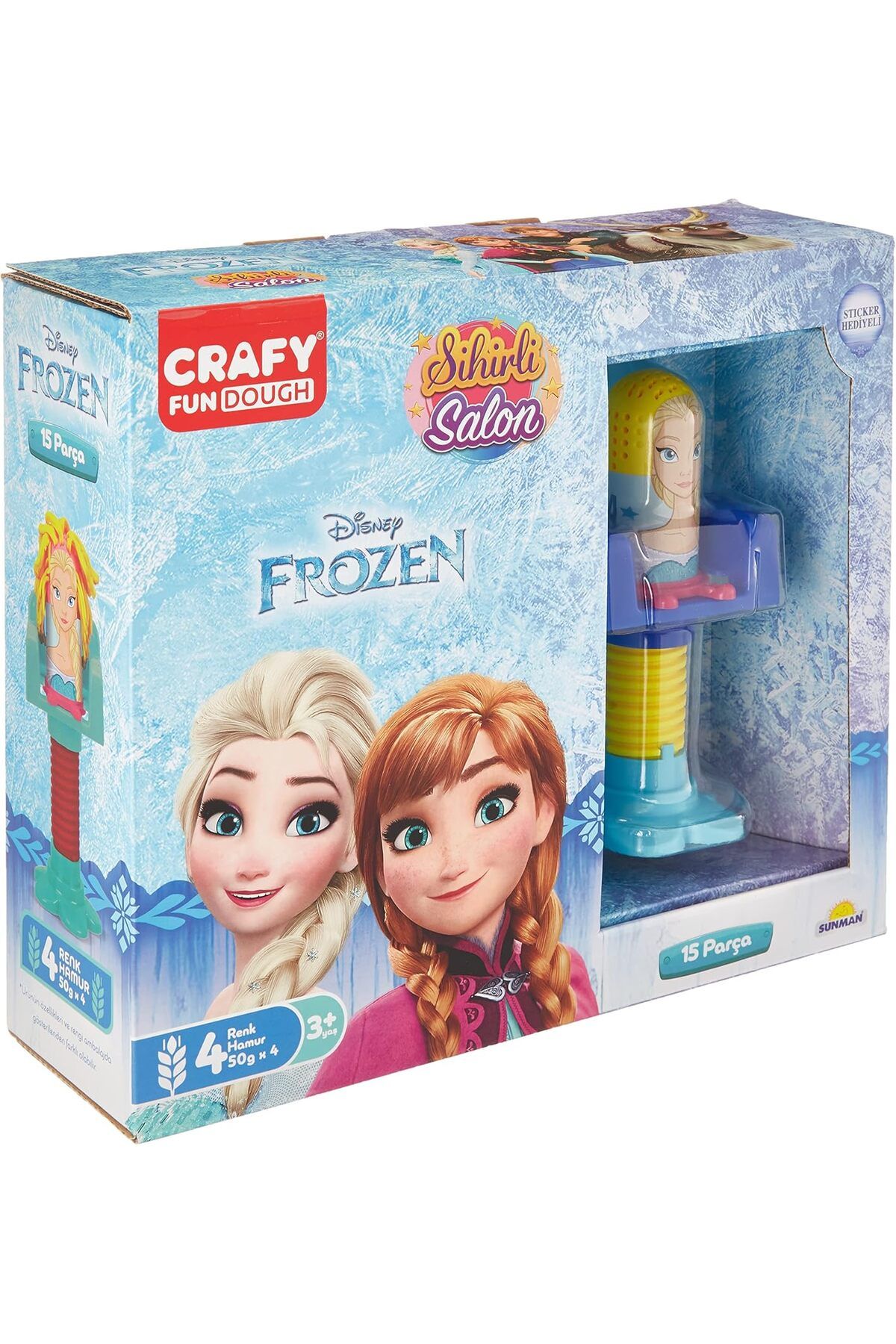 NcK Frozen Sihirli Salon Oyun Hamur Seti 200 gr. 15 Parça