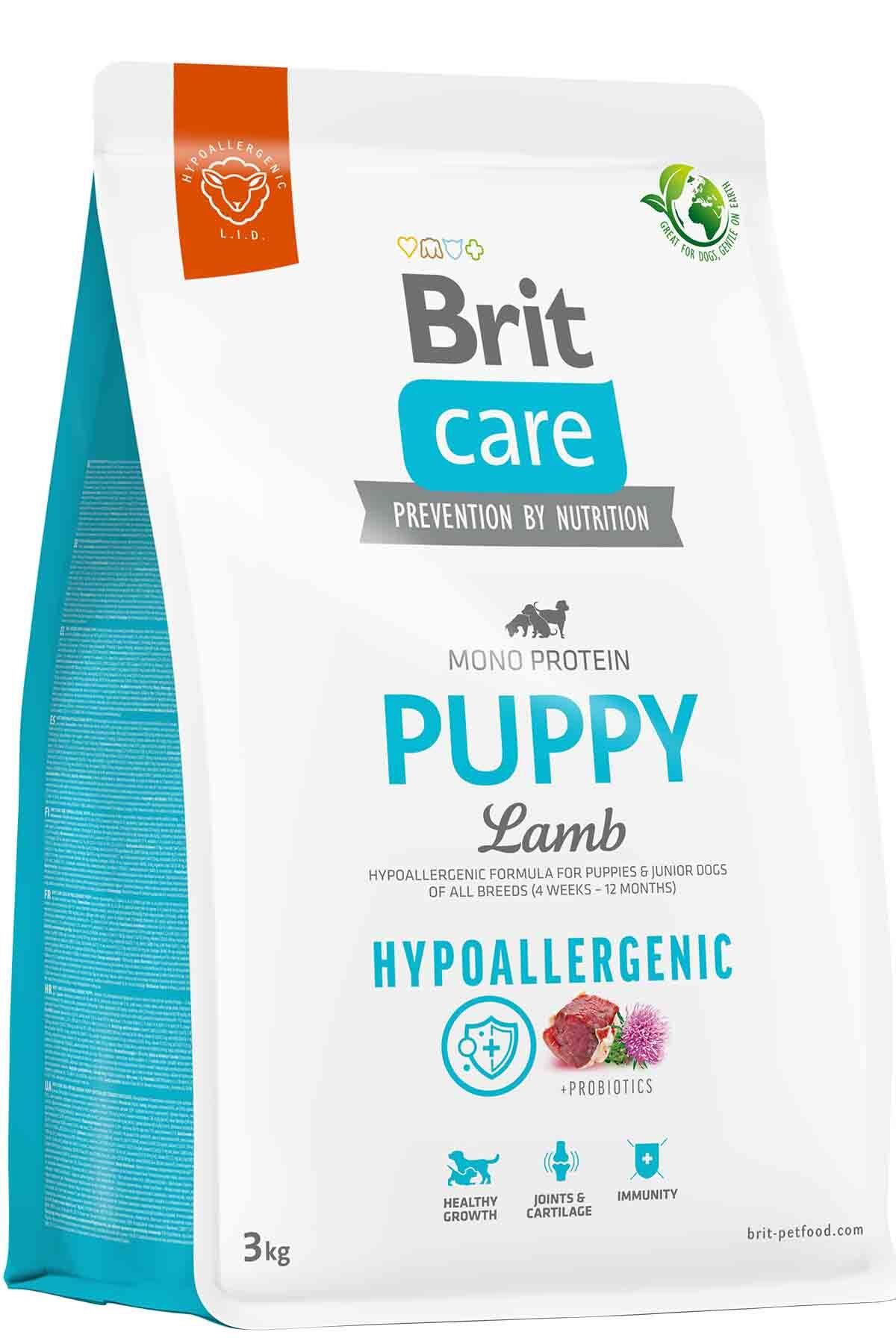 Brit care mono protein puppy lamb 3kg hypoallergenıc brit hipoalerjenik kuzu etli yavru köpek mama