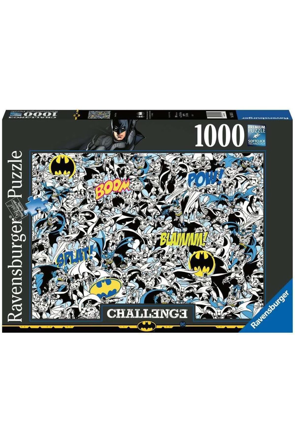 NcK Yapboz 16513 - Batman Challenge - 14 yaşından büyük çocuklar ve yetişkinler için 1000 parça yapboz