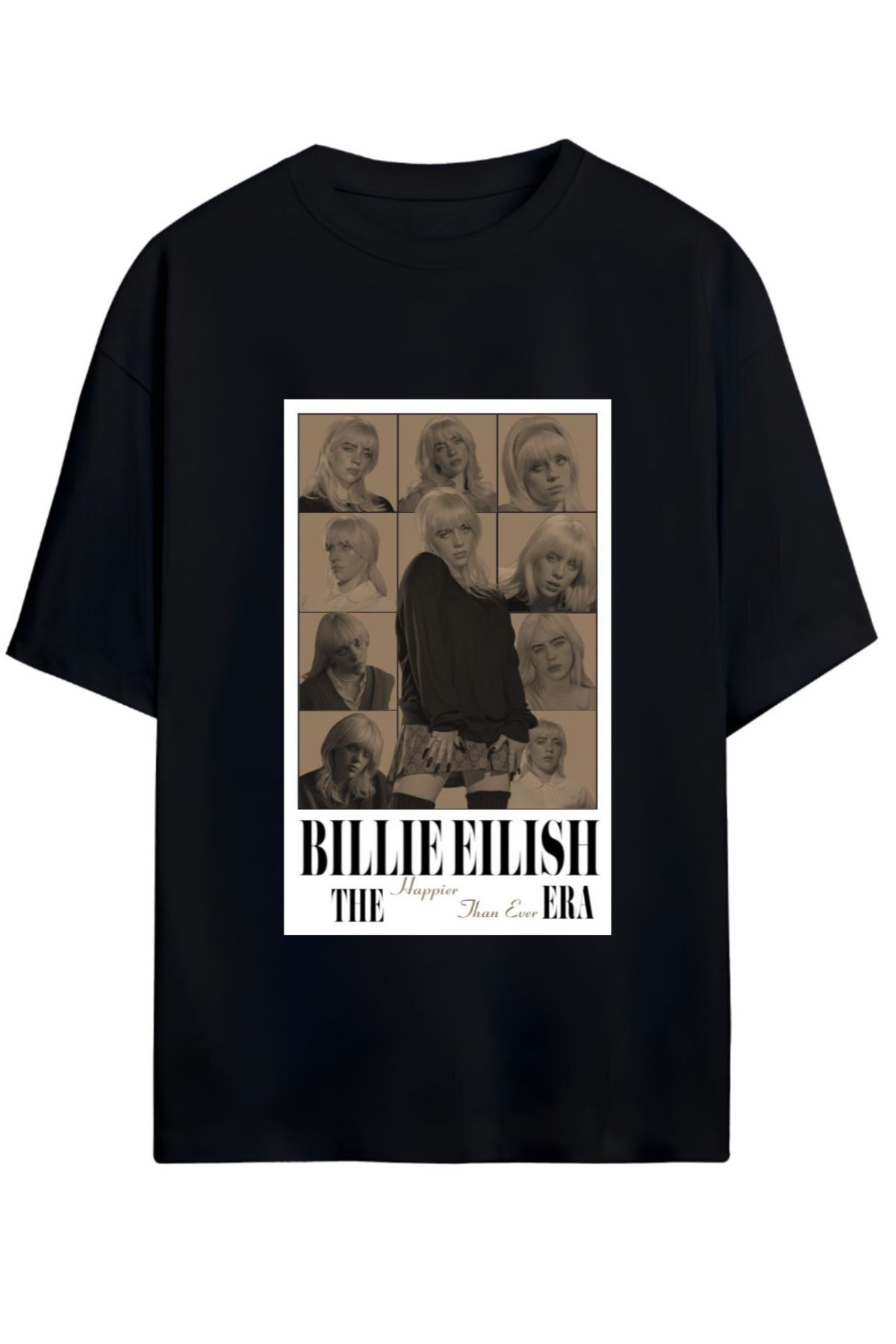 MAGORS BILLIE EILISH TASARIMLI UNISEX YENİ SEZON OVERSIZE PAMUKLU  T-SHIRT