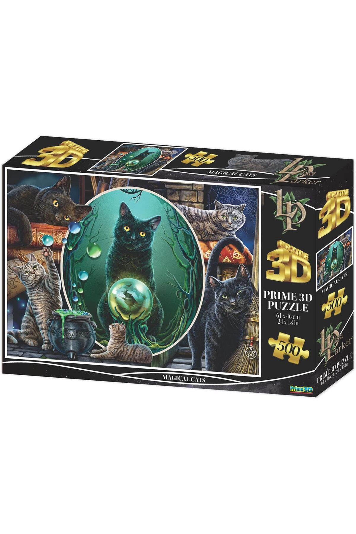 NcK 3D - Sihirli Kediler - 500 Parça Yetişkin Puzzle