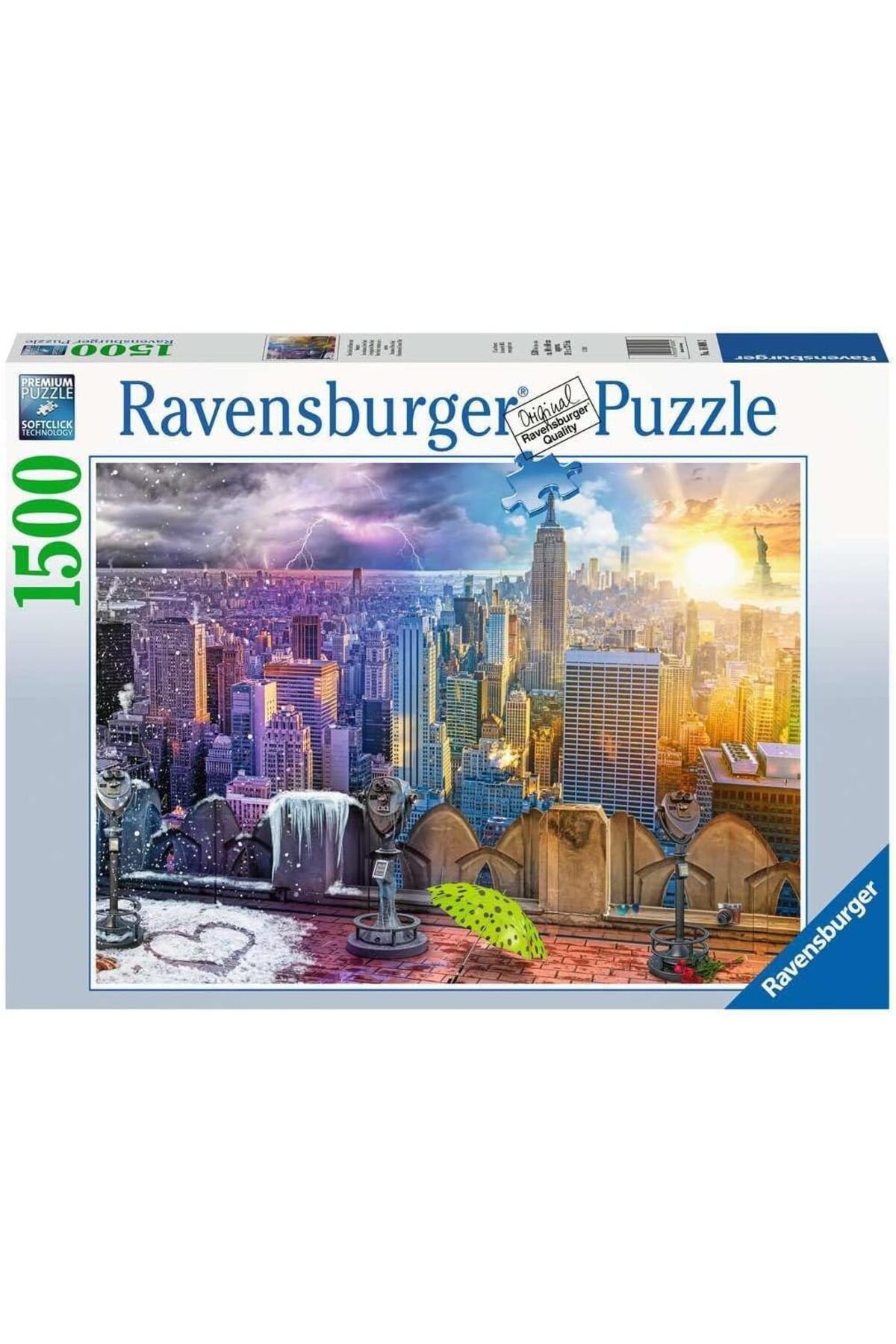 NcK 160082 Puzzle 1000 Parça 1996 Collection Özel Golden Gate Köprüsü, Çok Renkli