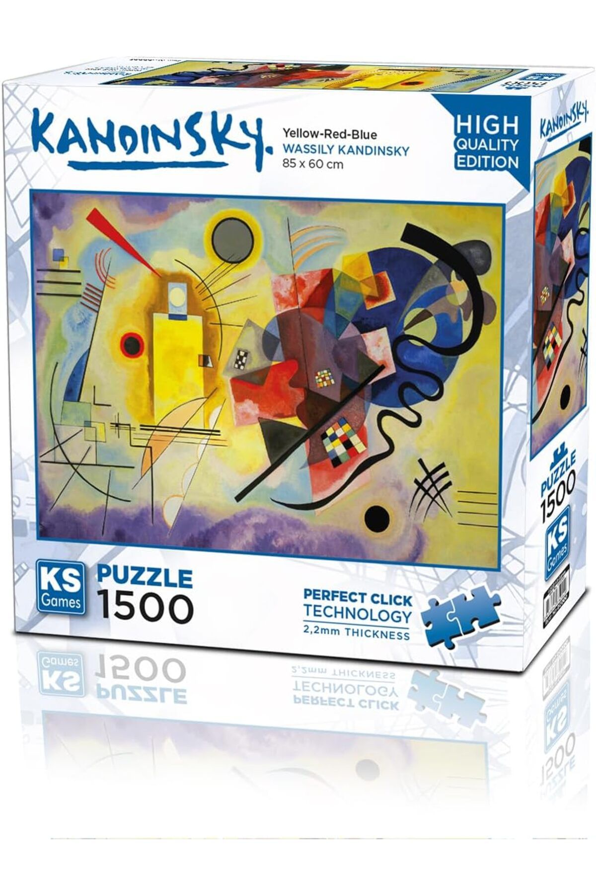 NcK Games 1500 Parça Sarı Kırmızı Mavi Puzzle