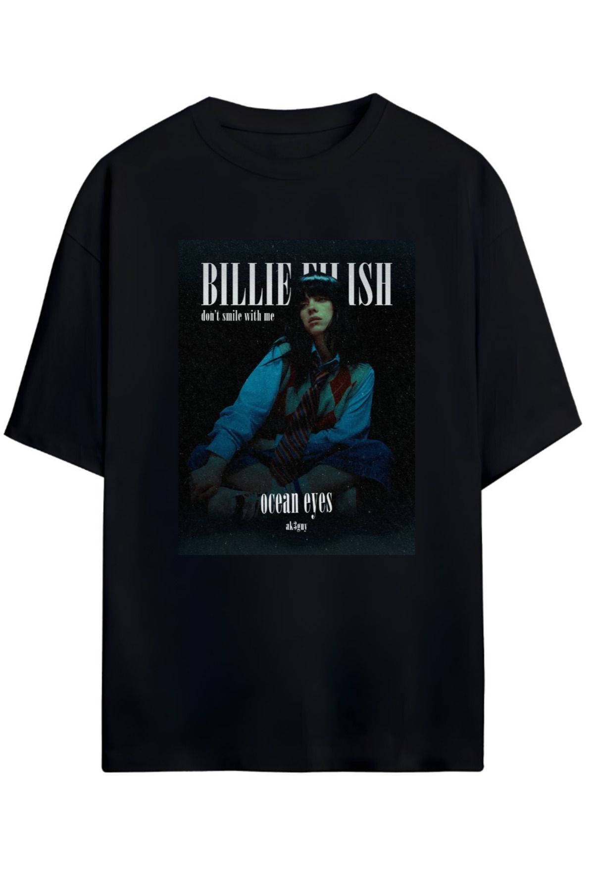 MAGORS BILLIE EILISH TASARIMLI UNISEX YENİ SEZON OVERSIZE PAMUKLU  T-SHIRT