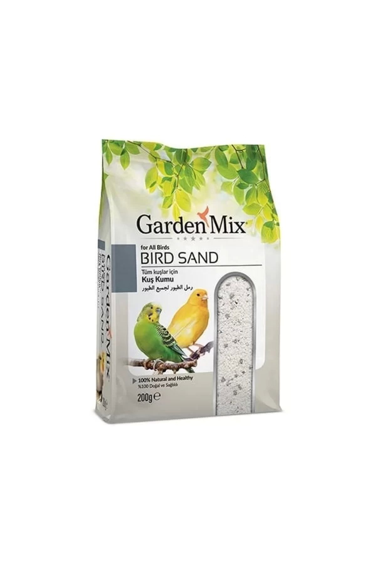 Genel Markalar Garden Mix Tüm Kuşlar için Doğal ve Sağlıklı Kuş Kumu 200 Gr