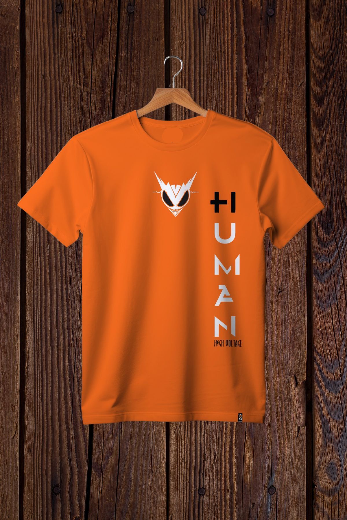 FECCY Pamuklu Human Turuncu Oversize T-shirt