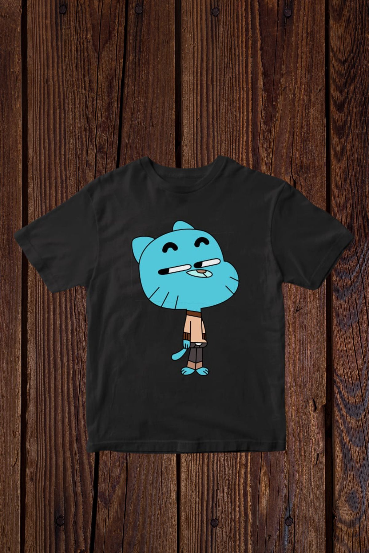 FECCY Pamuklu Gumball Baskılı Oversize T-shirt