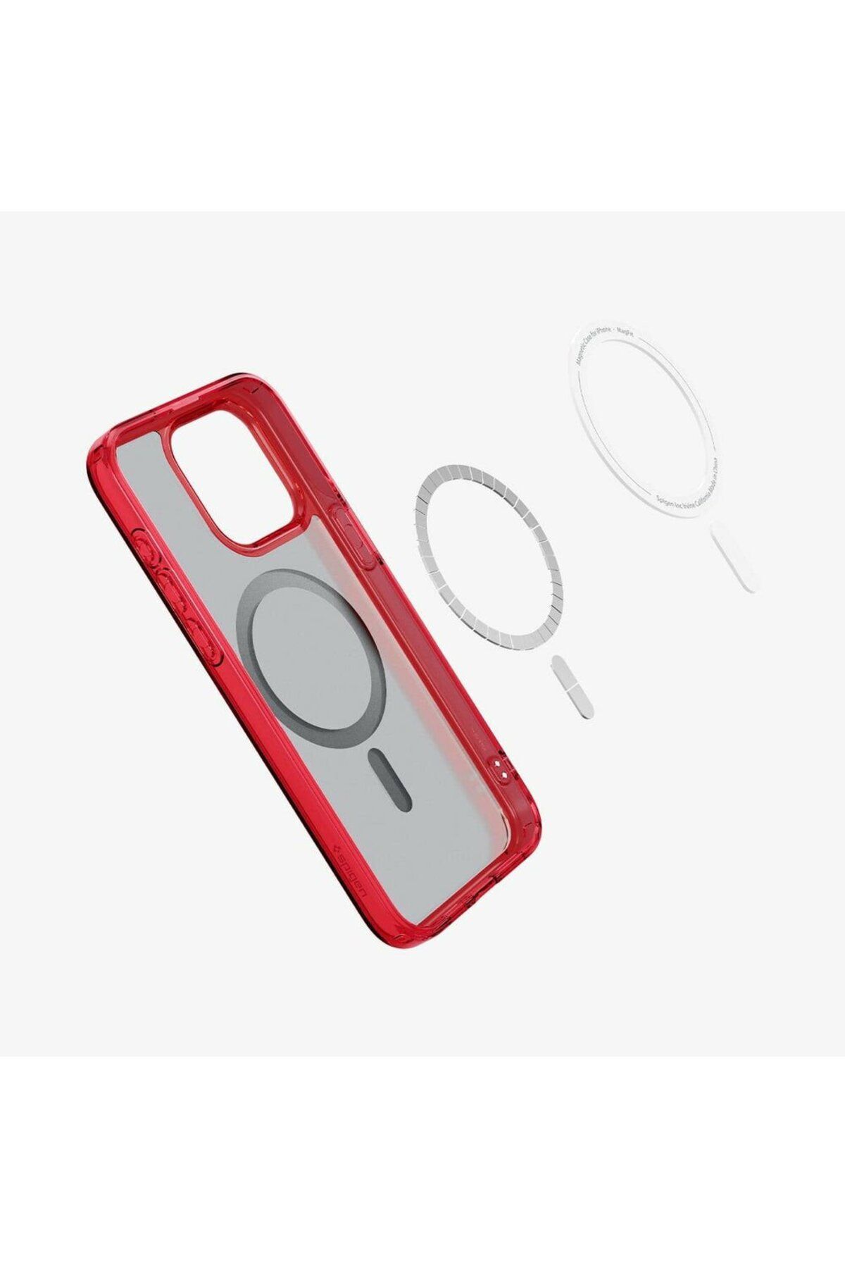 کاور و قاب IPHONE 15 PRO MAX CASE ULTRA HYBRID MAGFIT MAGSAFE دارای DEEP RED ACS07056 Spigen