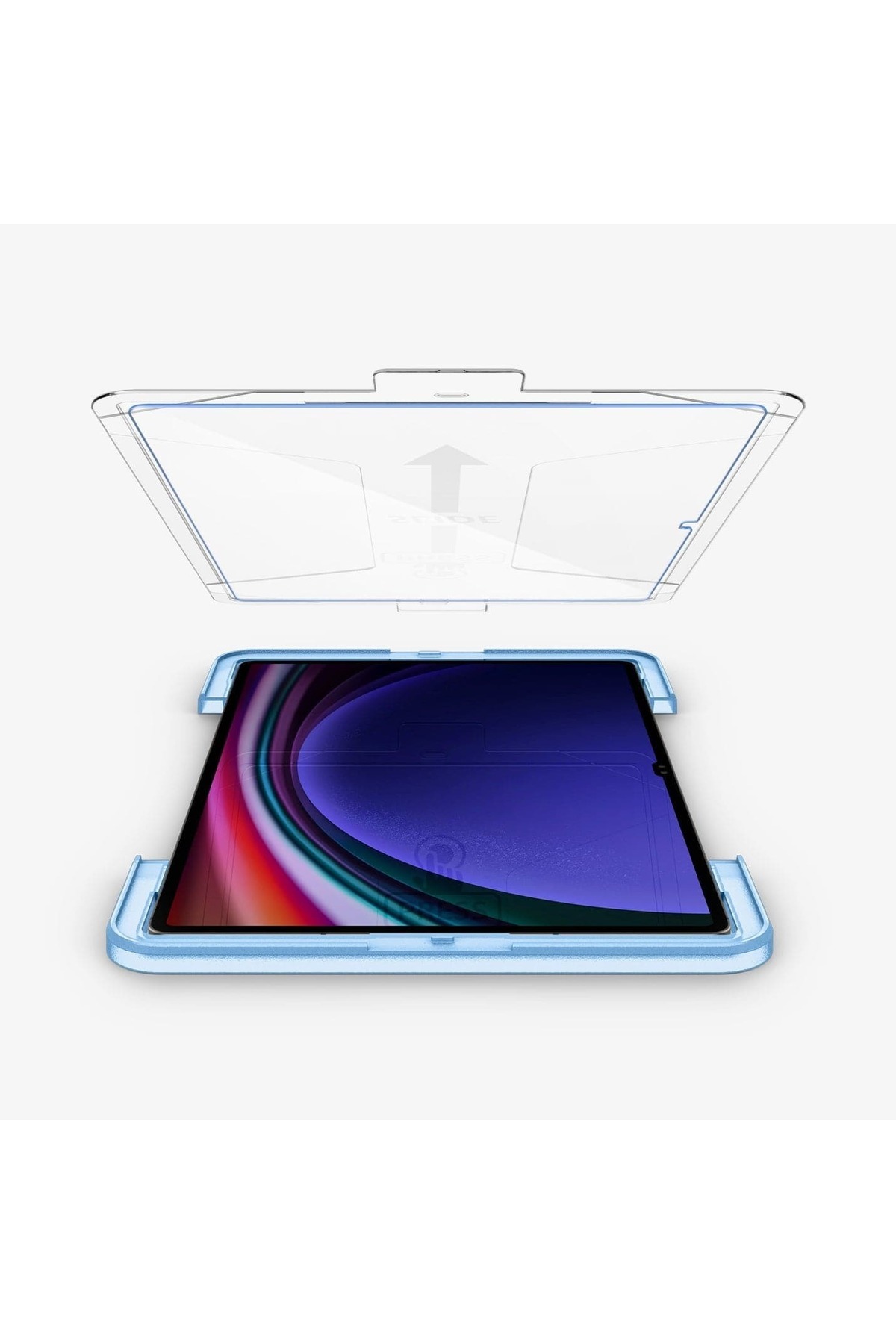 Spigen-Galaxy Tab S9 Ultra Glass Screen Protector Easy Installation, Spigen Glas Tr Ezfit Slim Hd (1 Piece) 4