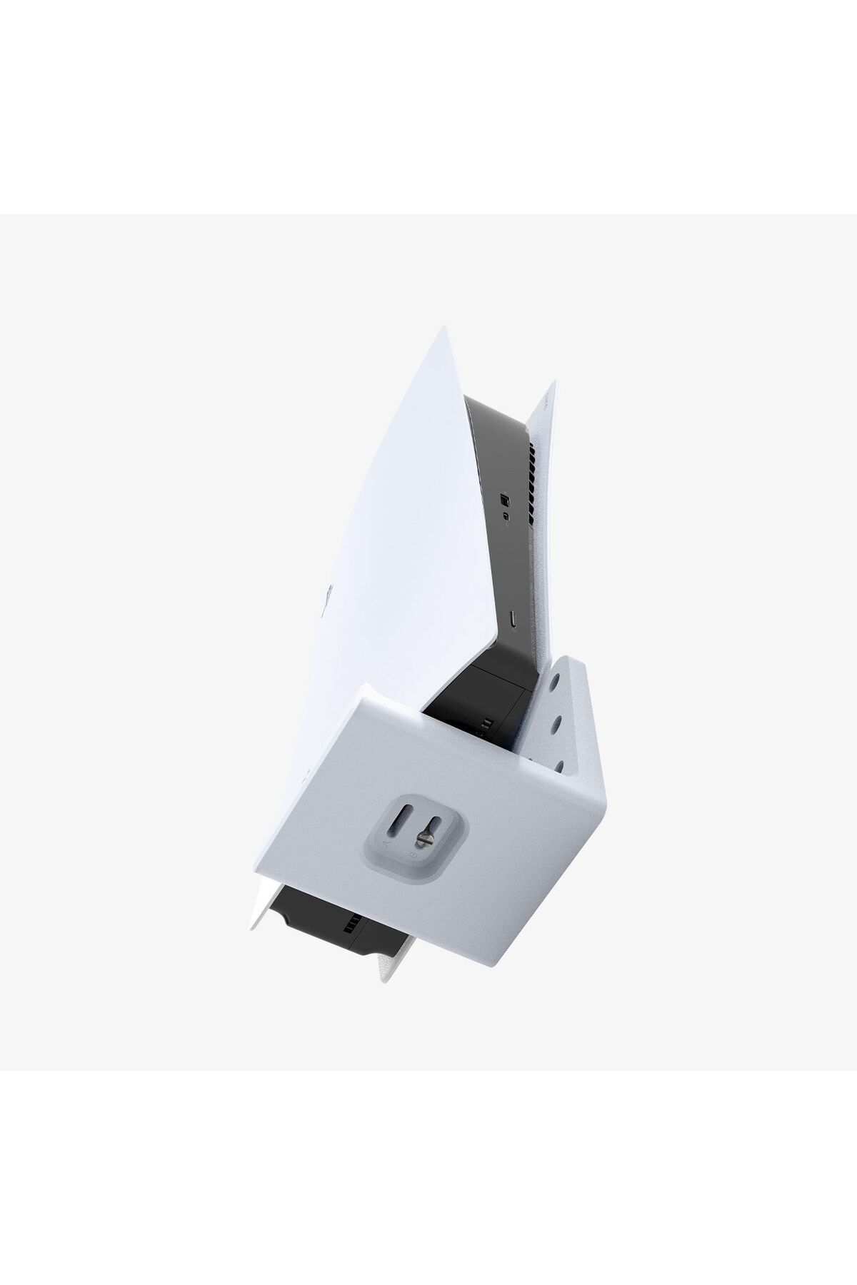 Spigen-حامل الحائط لوحدة التحكم PlayStation 5 باللون الأبيض VG200 - AMP06396 3