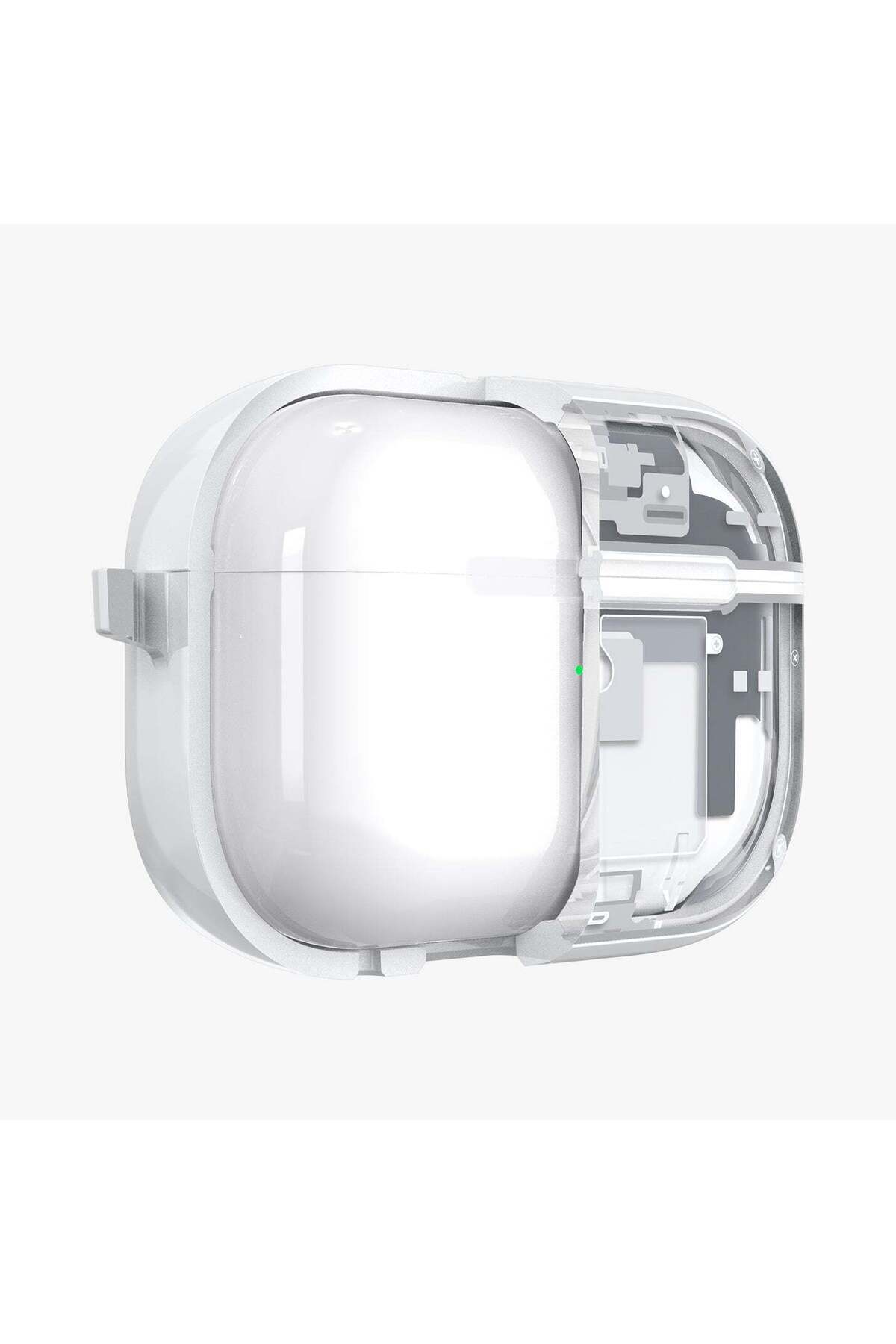 Spigen-AirPods Pro (2Nd Generation) Compatible Case Ultra Hybrid Zero One White with Magfit Magsafe - Ac 7