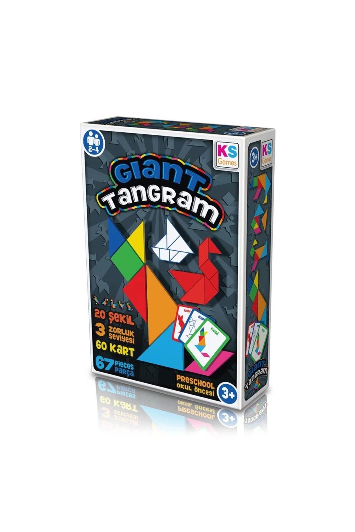 Basic Fun Çocuk GT239 KS, Giant Tangram