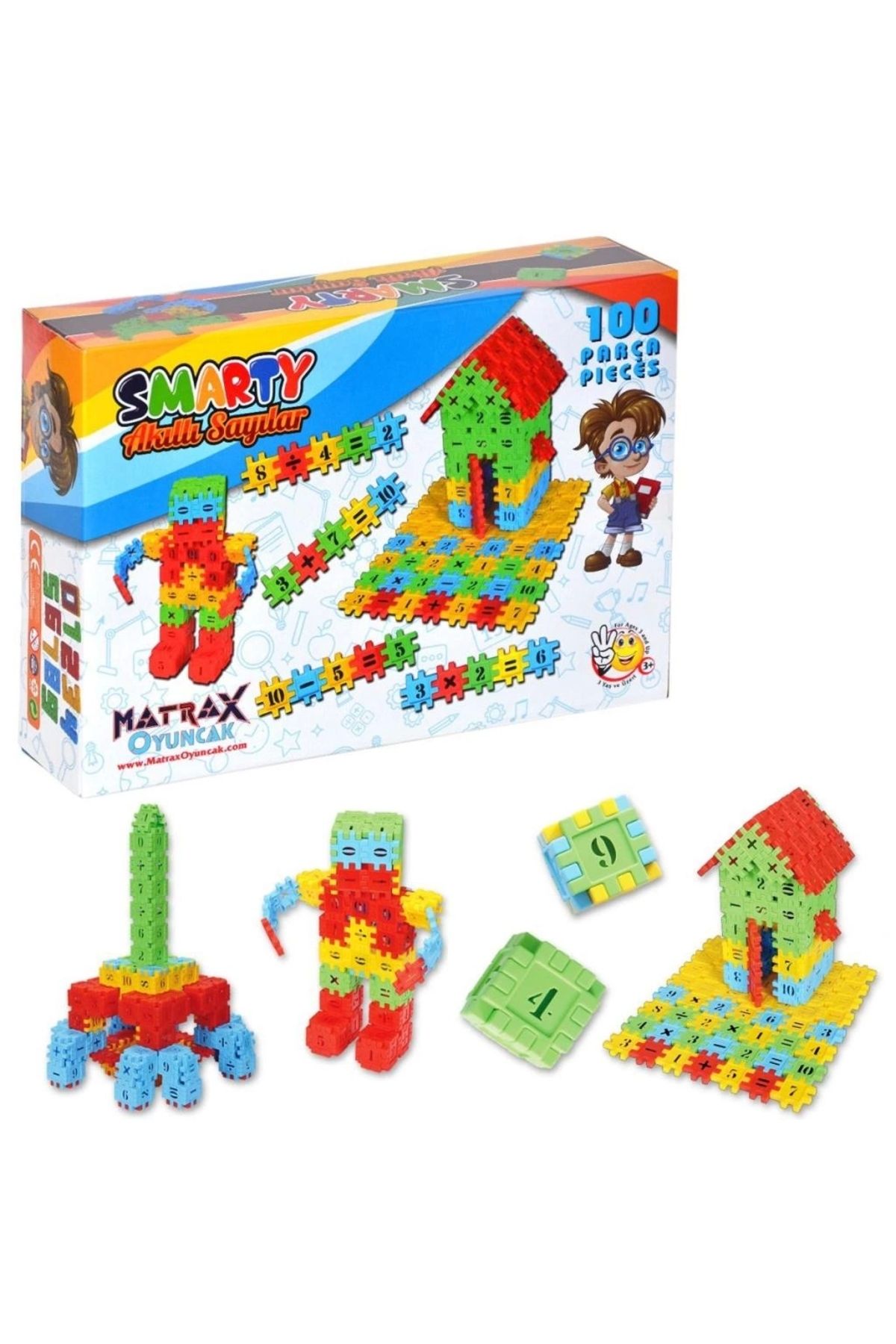 Basic Fun Çocuk 182 Smart 100 Parça Blok Seti / +3 yaş