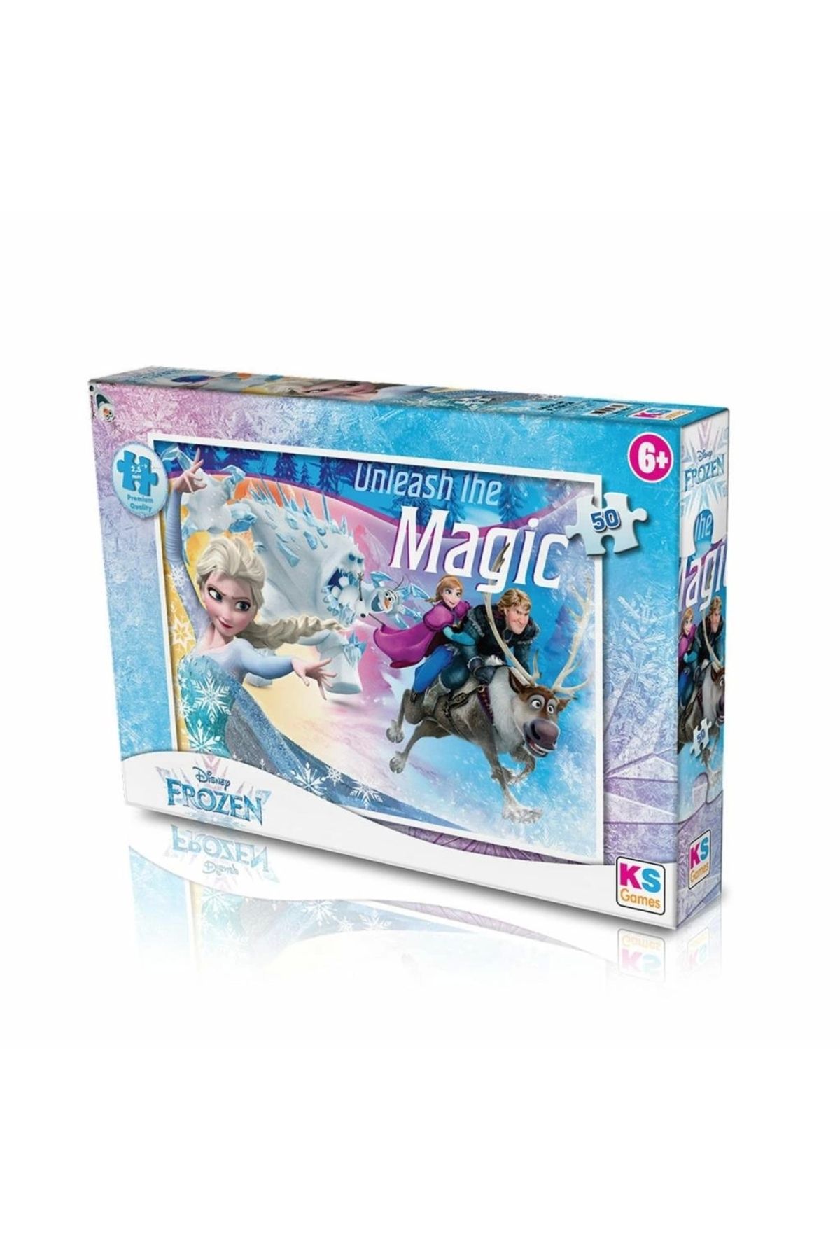 Basic Fun Çocuk FRZ709 Frozen 50 Parça Çocuk Puzzle -KS Puzzle