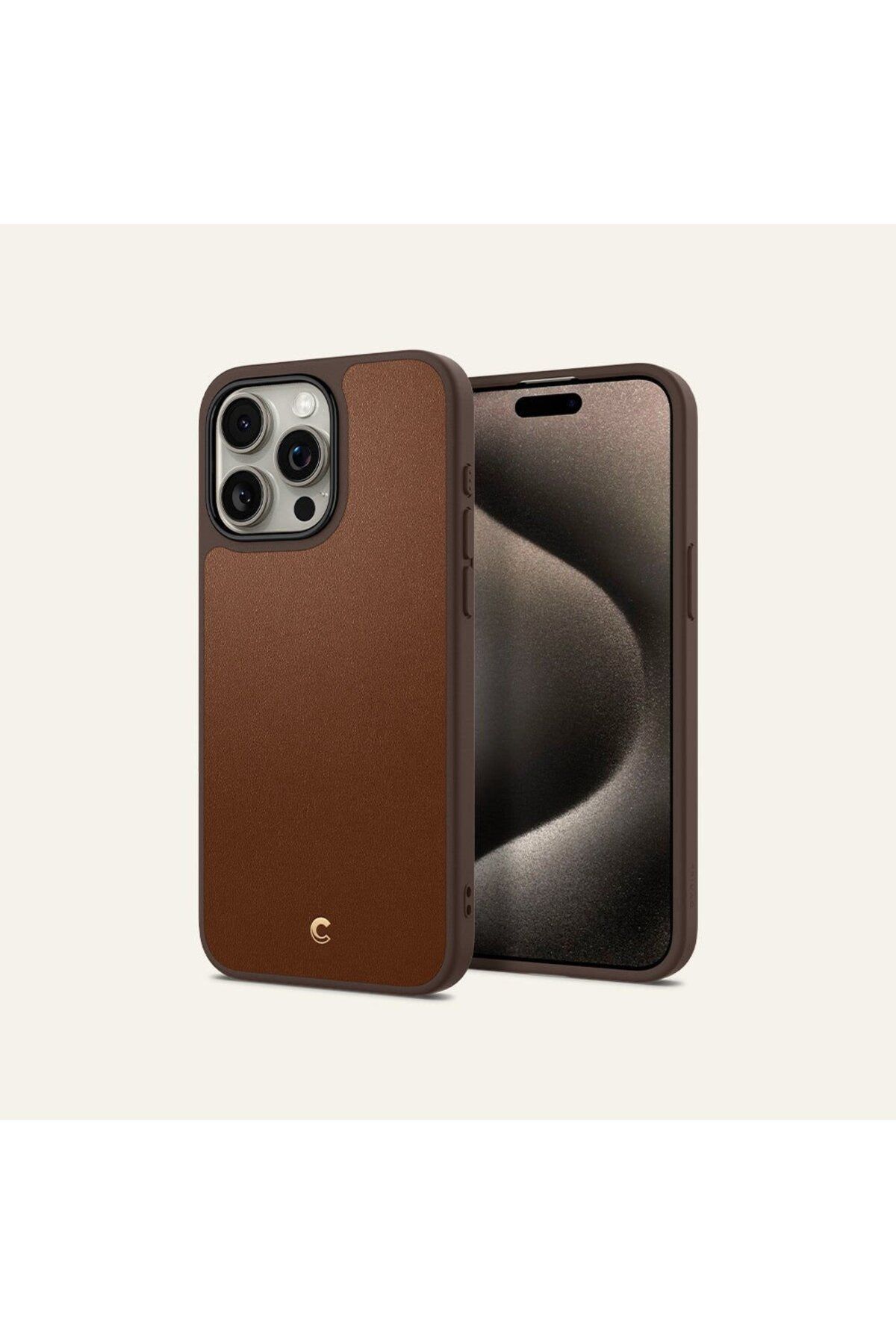 Spigen-Ciel by CYRILL حافظة iPhone 15 Pro Kajuk Mag مع MagSafe سرج بني - ACS06771 2
