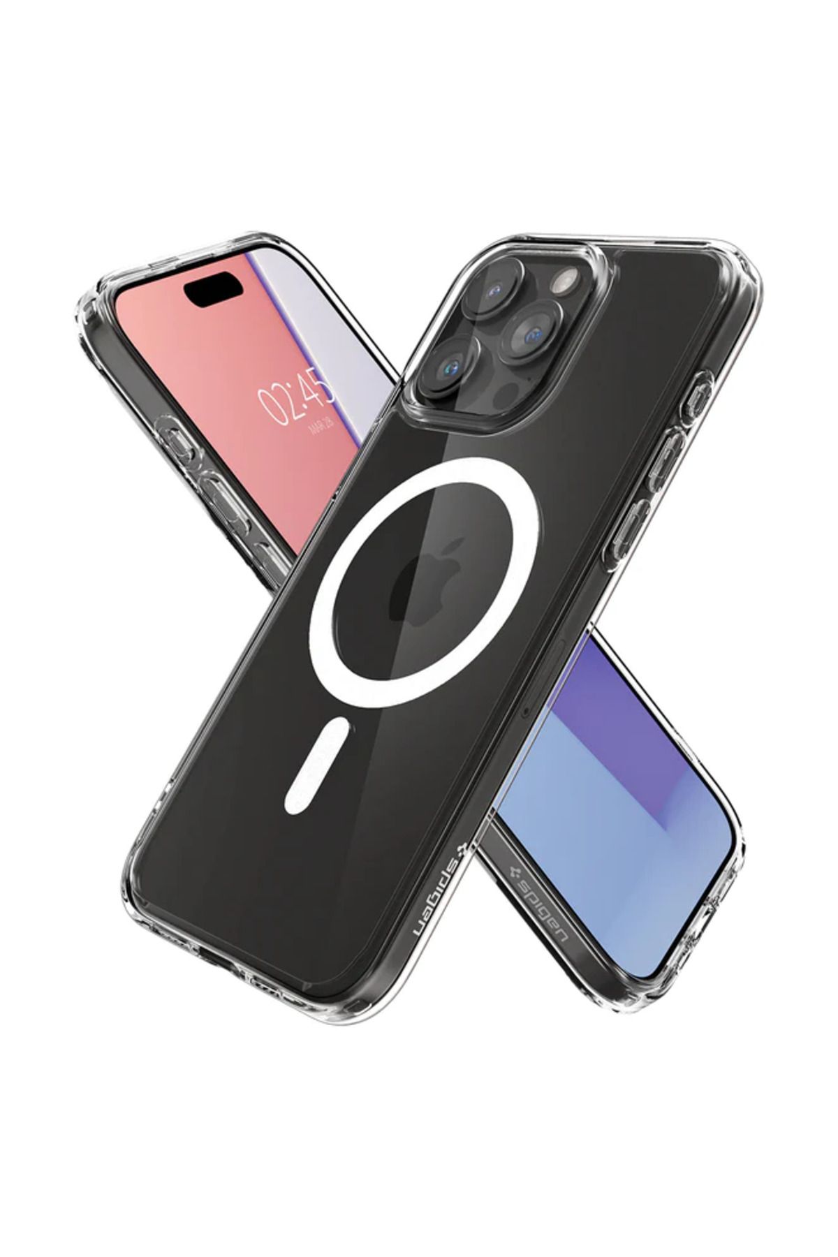 Spigen-iPhone 15 Pro Max Case, Spigen Crystal Hybrid (Magsafe Compatible) 3