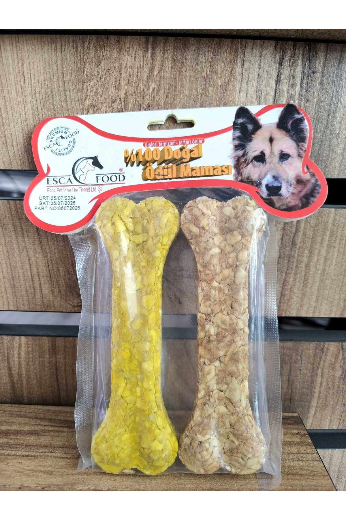 petgate Doğal Köpek Ödül Pres Kemik 2 Lİ 15 cm