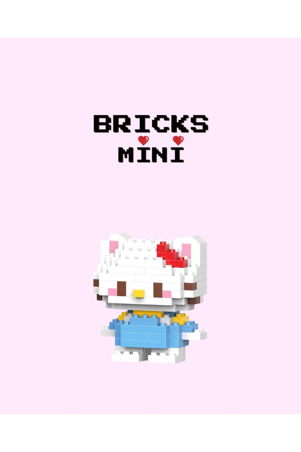 Bricks Hello Kitty Mavi Renk Bricks Mini Lego