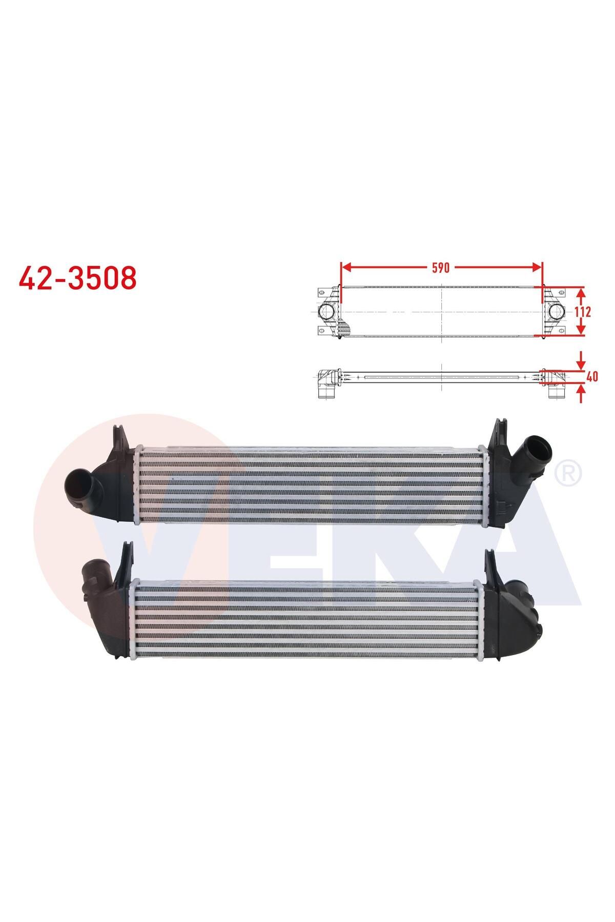 Veka TURBO RADYATORU (INTERCOOLER) DACIA LOGAN (LS) 1.5 DCI 2004-2012 ARASI