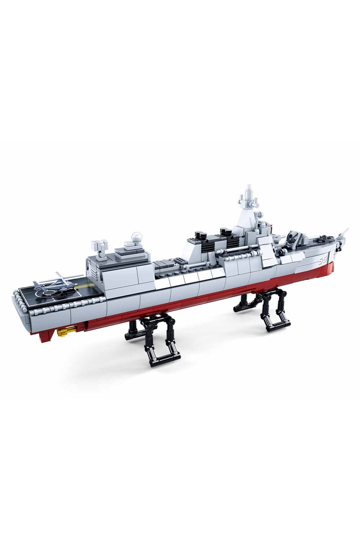 Sluban-Model Bricks Series - Destroyer Ship Building Blocks 618 PCS With 4 Mini Figurese 3