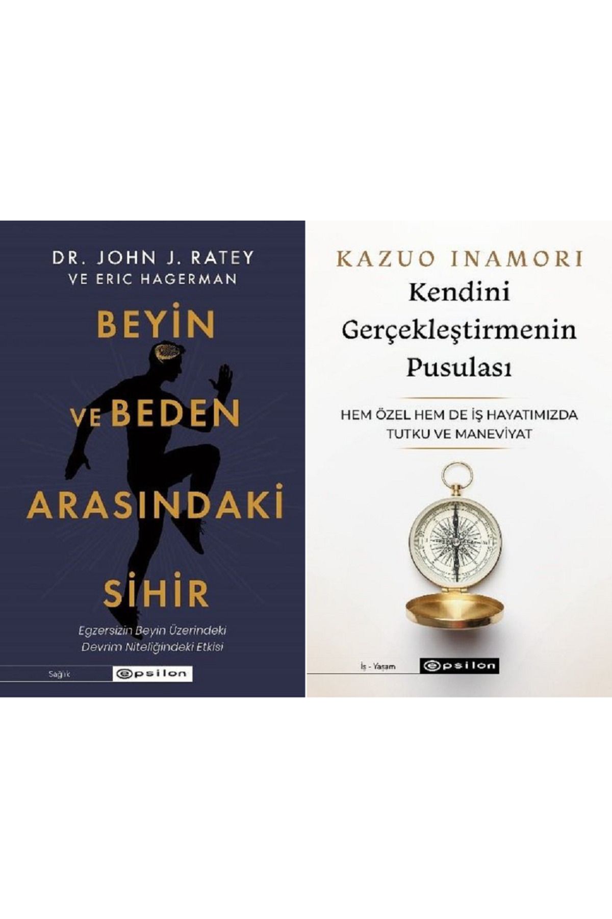 Epsilon Yayınevi Beyin ve Beden Arasındaki Sihir + Kendini Gerçekleştirmenin Pusulası 2 Kitap Set